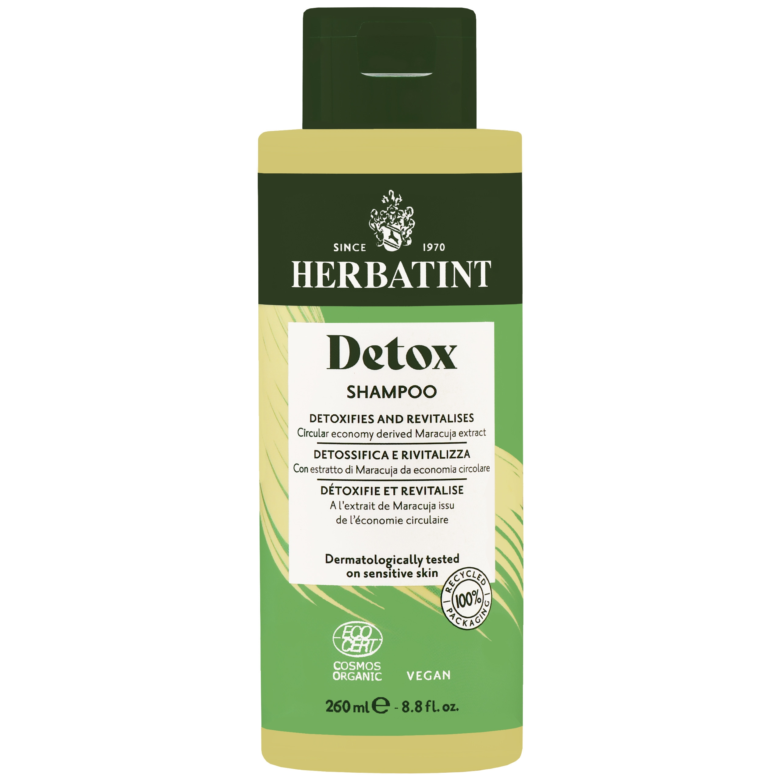 Image of Herbatint Purifying Detox Shampoo - oczyszczający szampon do włosów, 260ml