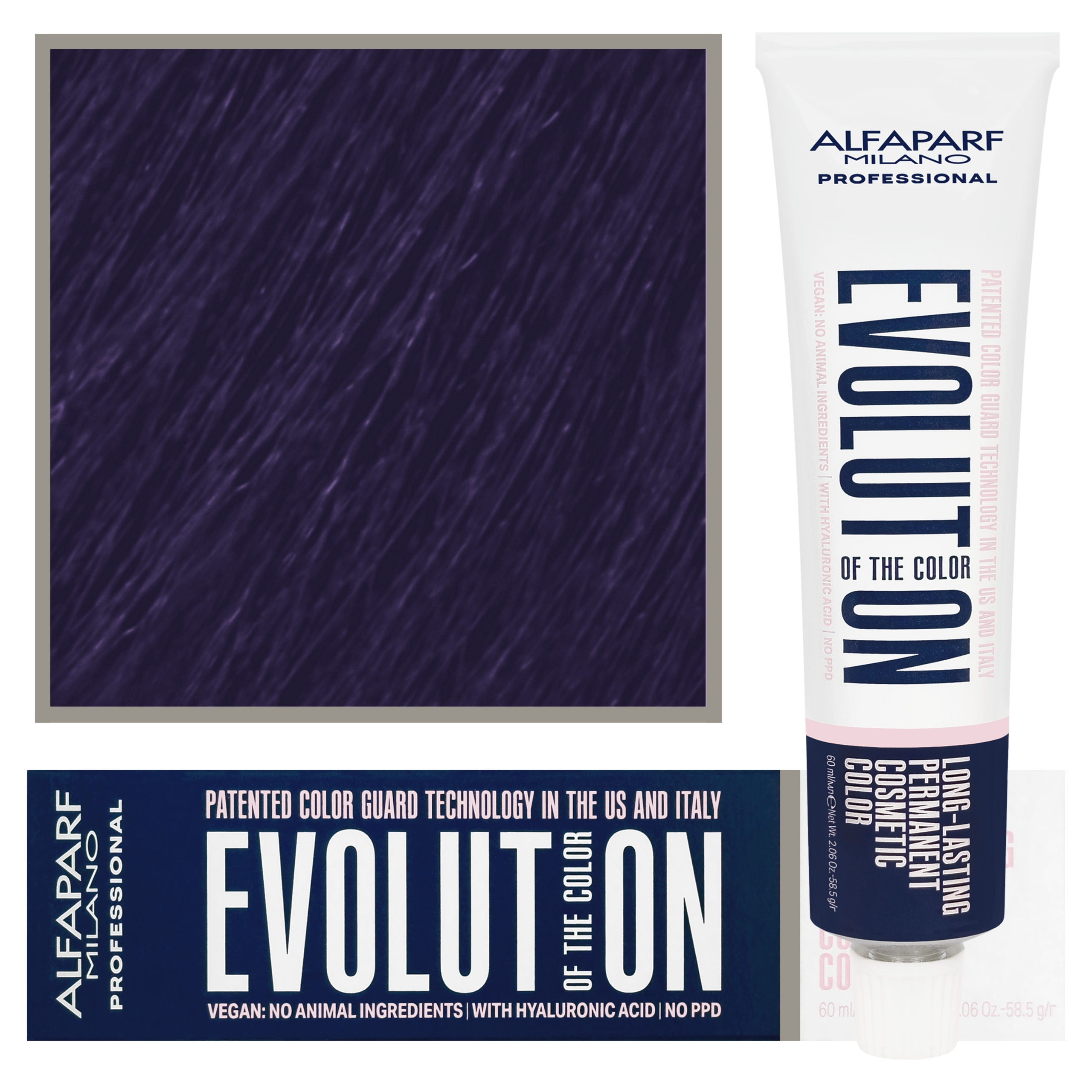 Alfaparf Evolution – wegańska farba do koloryzacji włosów, 60ml 2000 | Fioletowy
