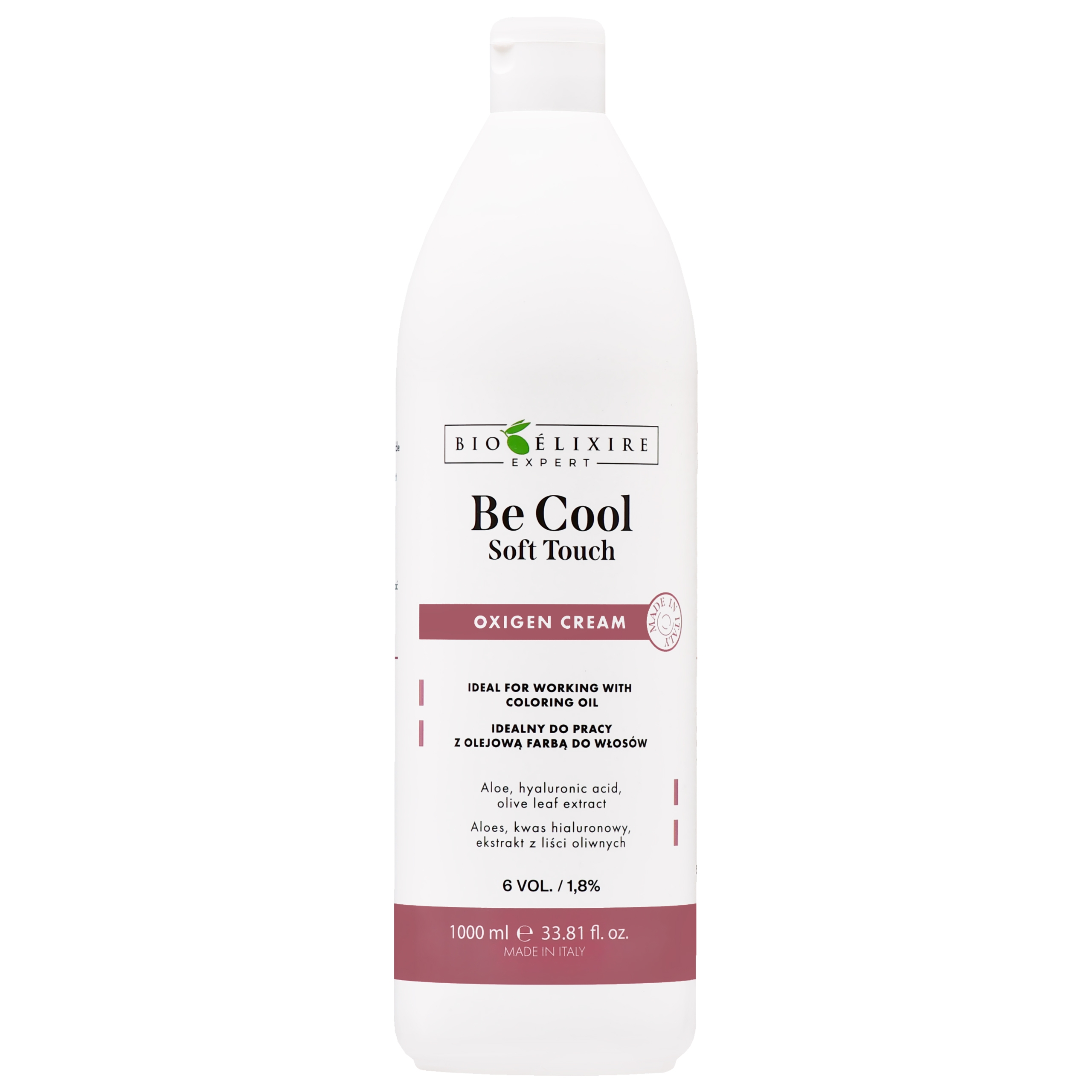 Bioelixire Be Cool Soft Touch Oxigen Cream – krem aktywujący do farb o pielęgnującym działaniu, 1000ml