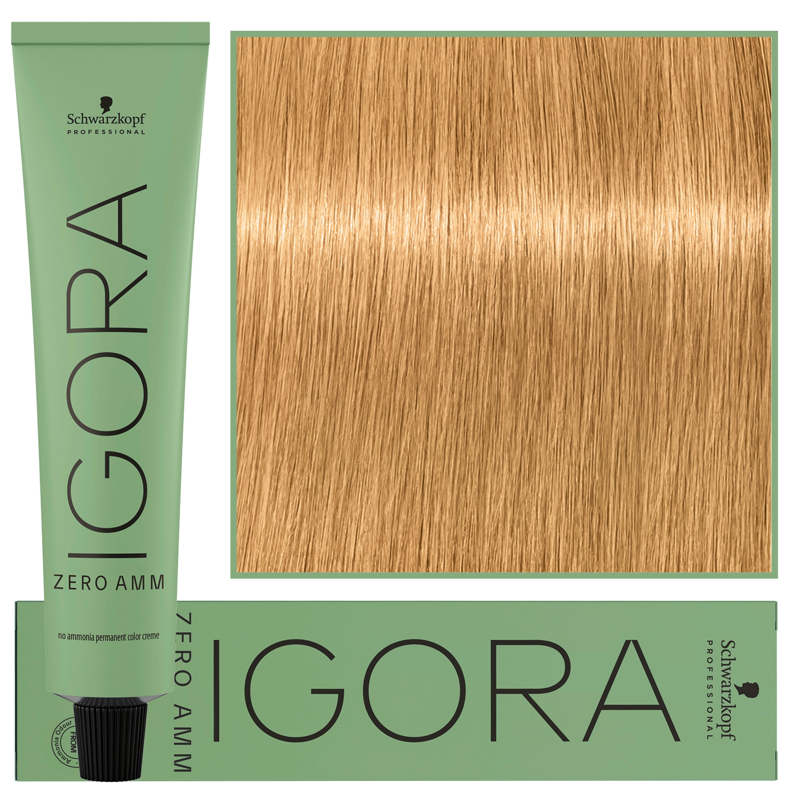 Image of Schwarzkopf Professional Igora Zero Amm - profesjonalna farba do włosów bez amoniaku, 60ml 9-50 | Ekstra Jasny Blond Złoty Naturalny