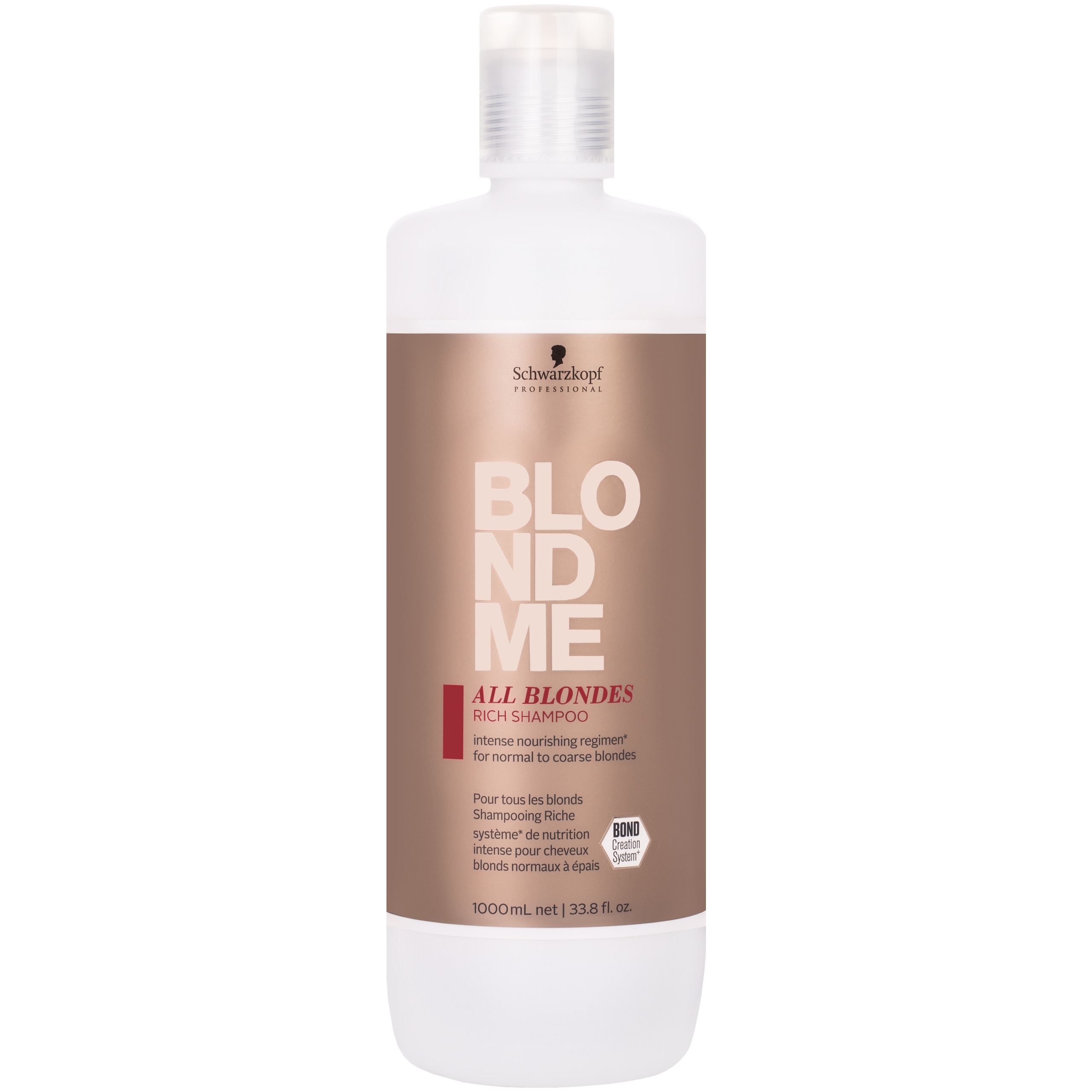 Image of Schwarzkopf BlondMe All Blondes Rich Shampoo - głęboko odżywczy szampon do włosów blond 1000ml