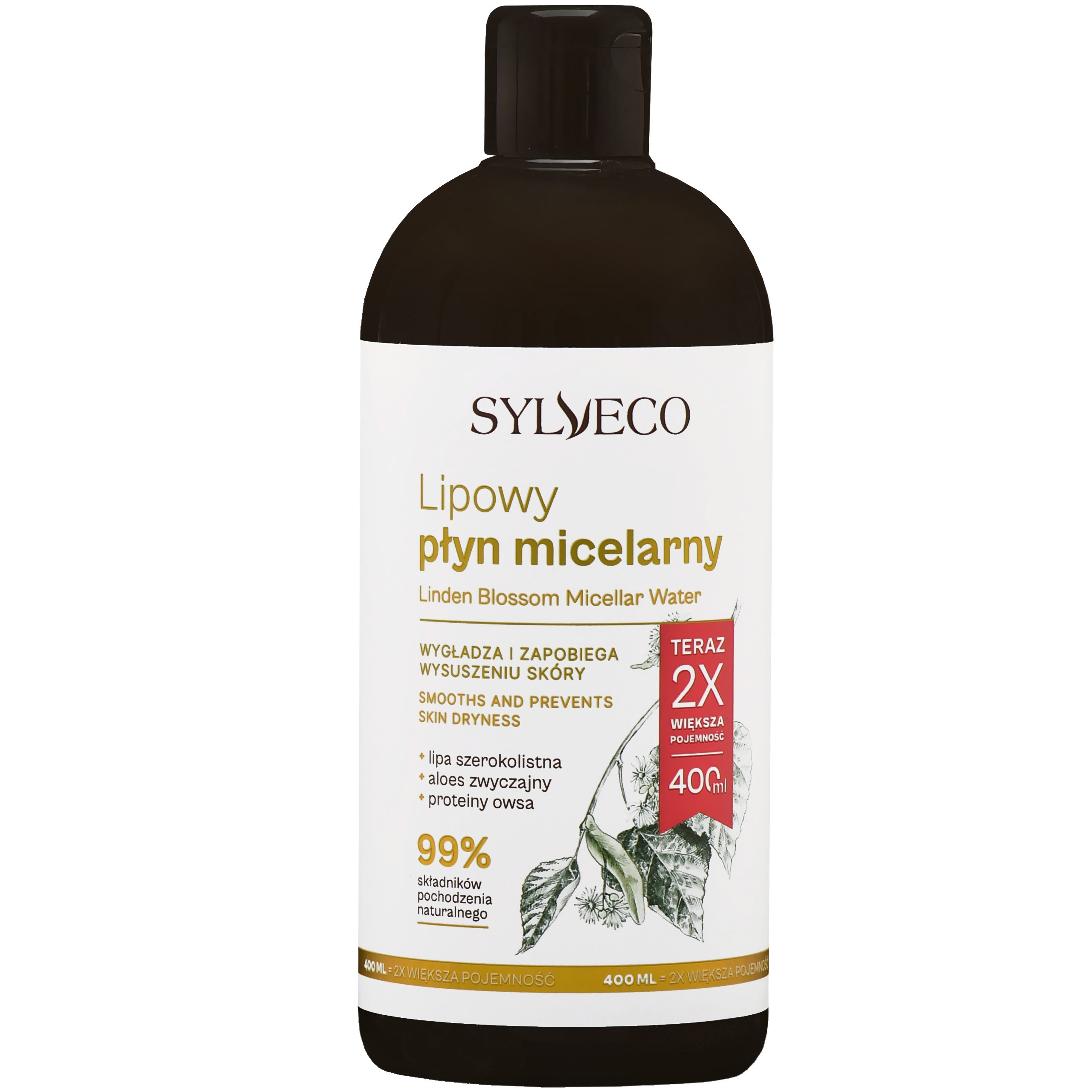 Image of Sylveco lipowy hipoalergiczny płyn micelarny do cery wrażliwej, 400ml