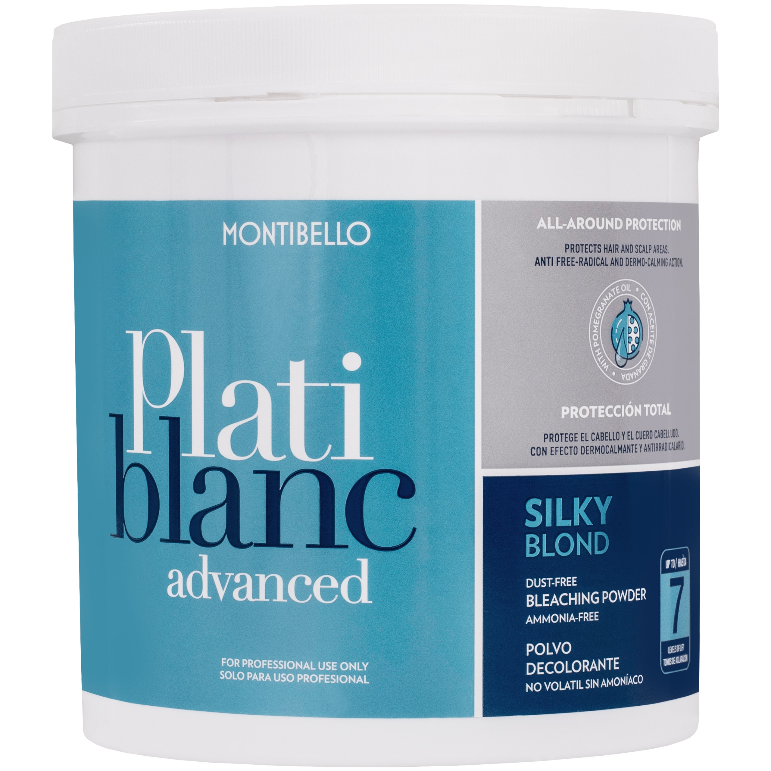 Image of Montibello Platiblanc Advanced Silky Blond Level 7 - rozjaśniacz w proszku bez amoniaku, 500g