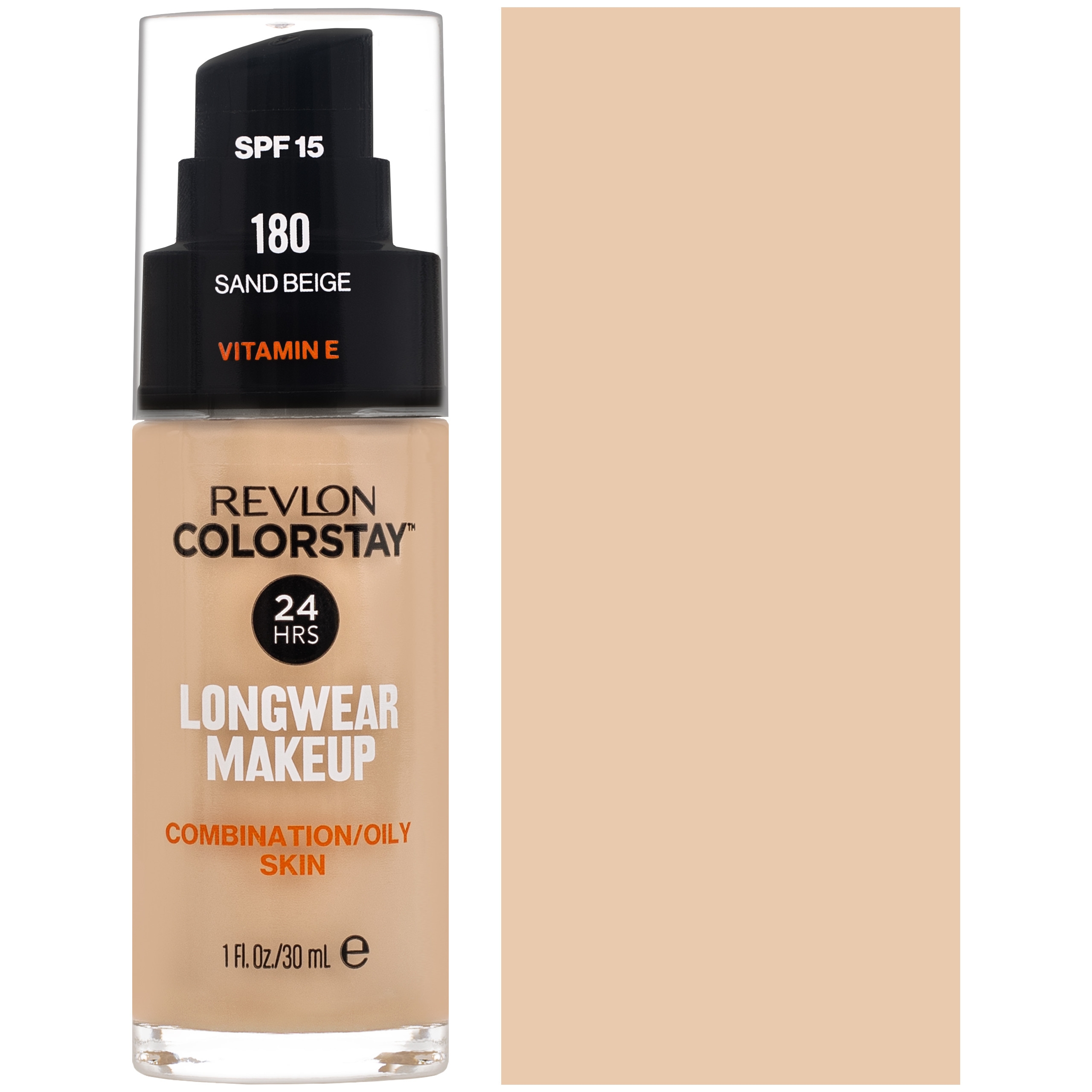 Image of Revlon Colorstay, podkład do cery tłustej i mieszanej z pompką 30ml COMBI/OILY 180