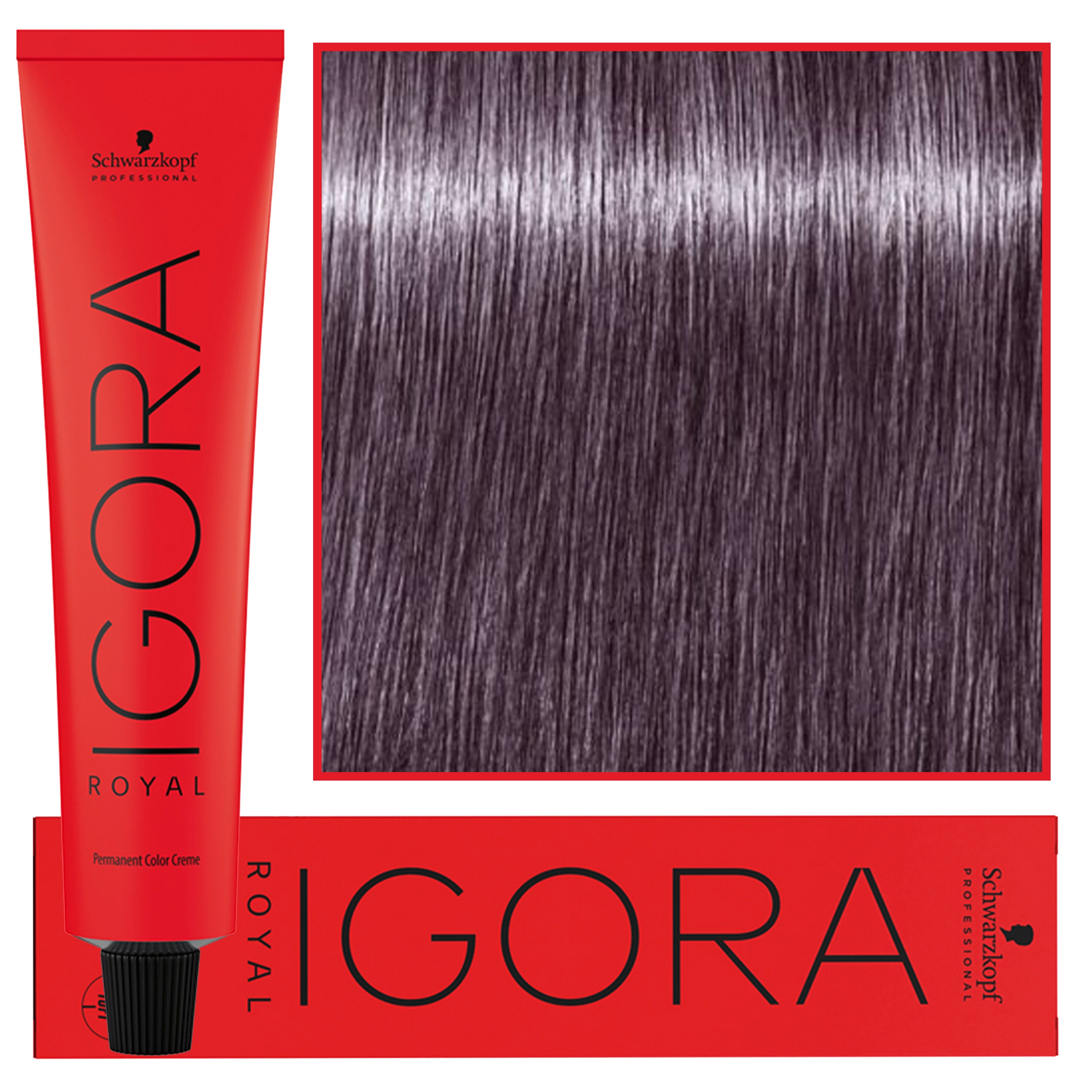 Image of Schwarzkopf Professional Igora Royal - trwała farba do włosów o innowacyjnej formule, 60ml 6-29 | Ciemny Blond Popielato Fioletowy