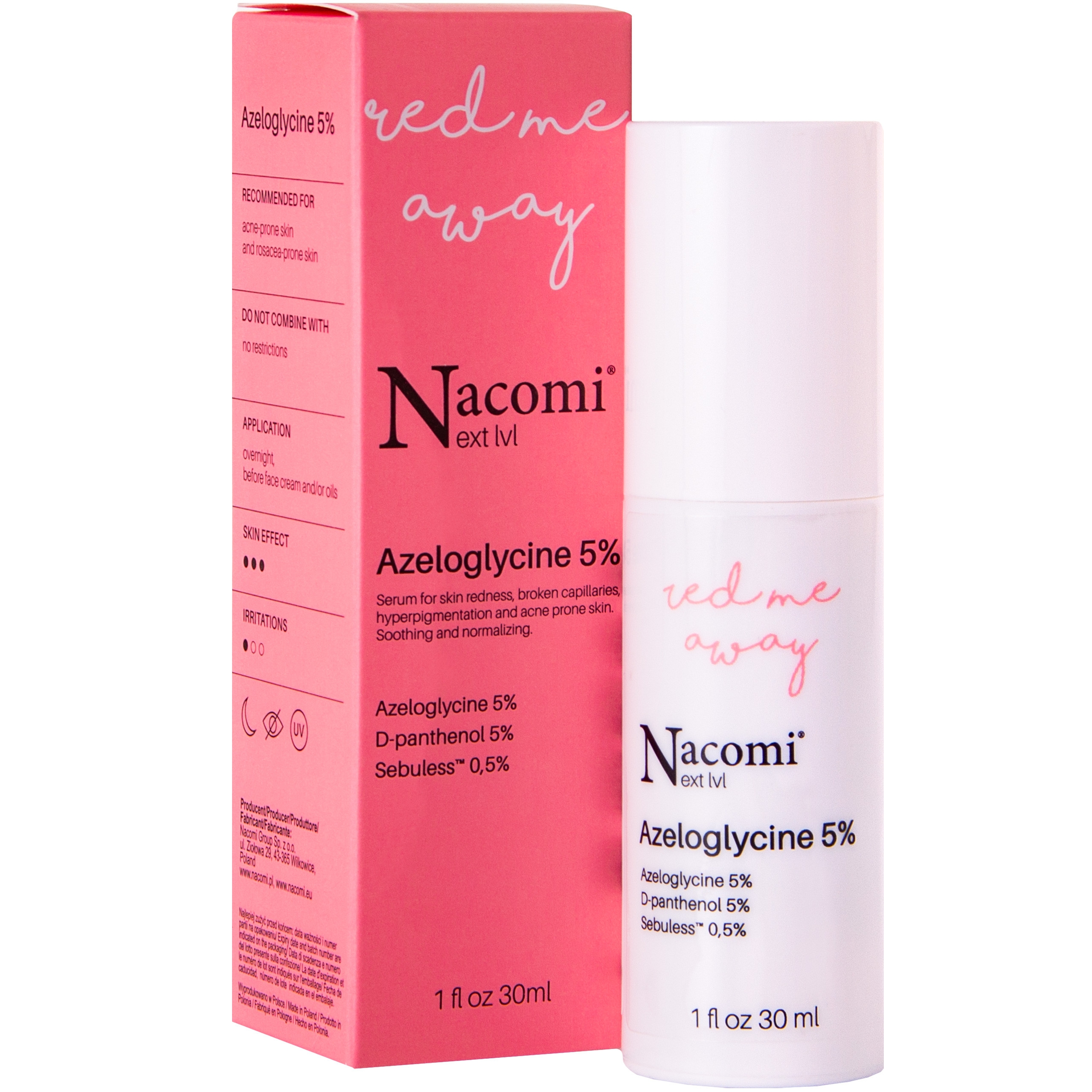 Image of Nacomi Next Level Azeloglycine 5% - serum do skóry naczynkowej