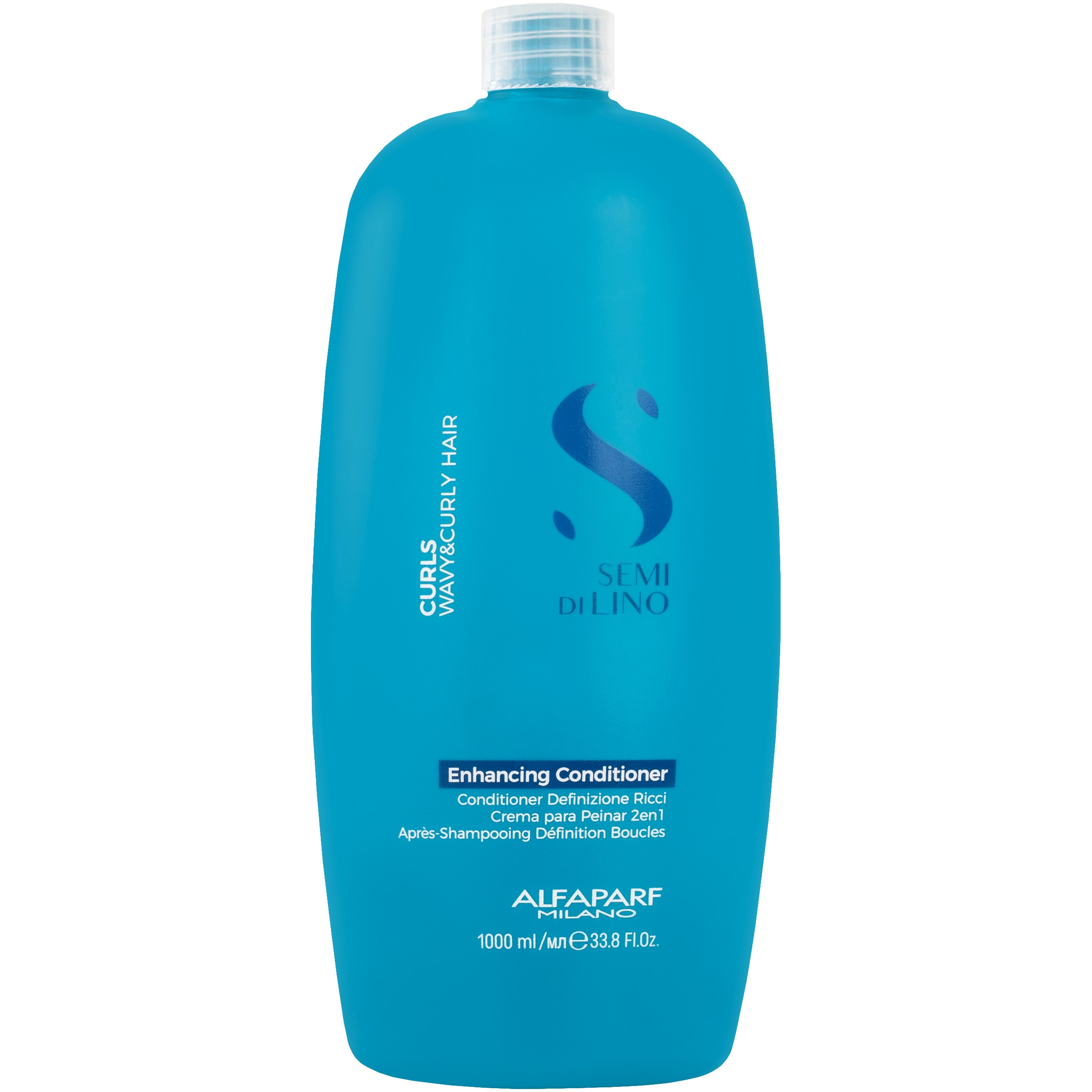 Image of Alfaparf Semi Di Lino Curls Enhancing Conditioner - lekka odżywka do włosów kręconych, 1000ml