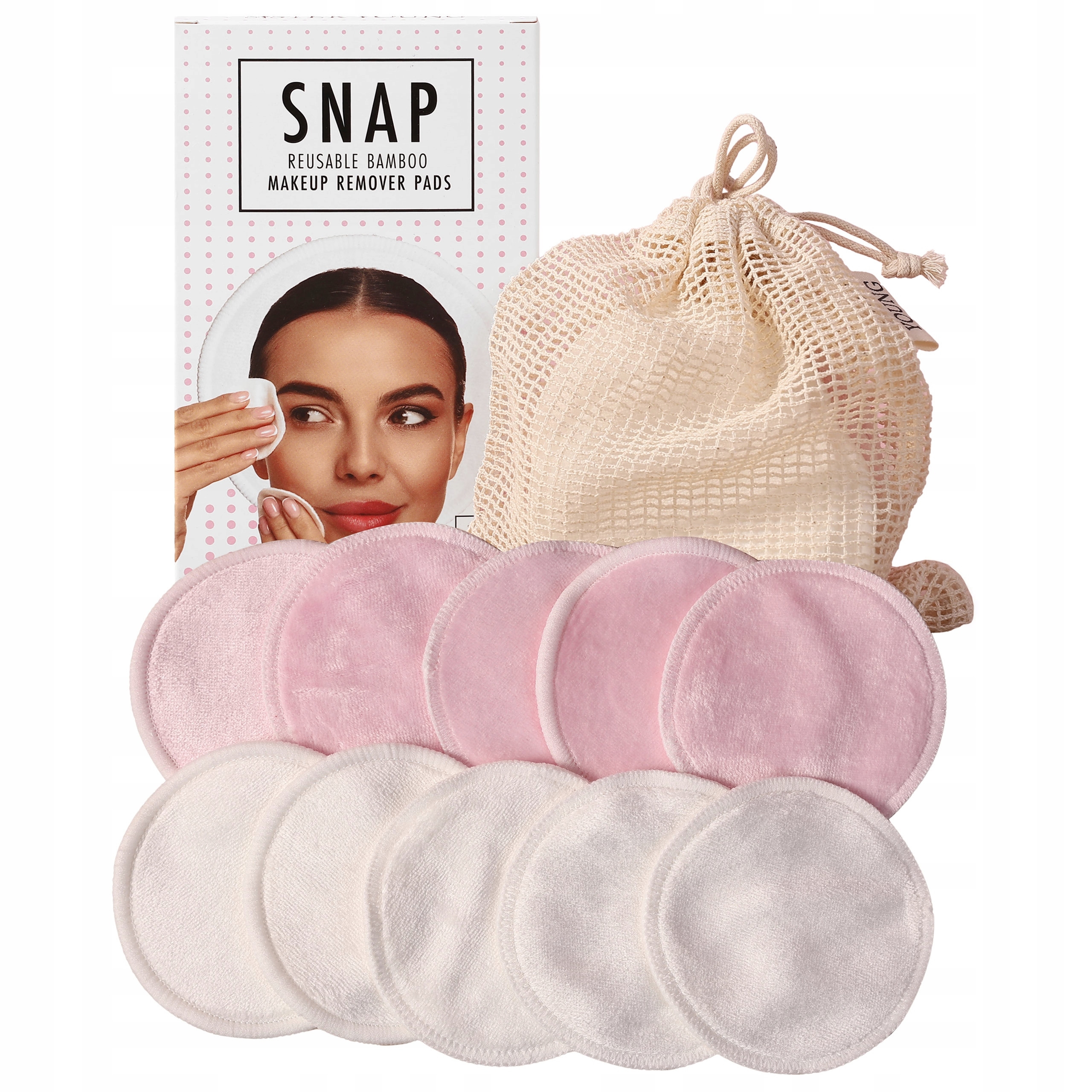 Image of Sister Young Snap Make up Removal Pads - wielorazowe waciki do zmywania makijażu