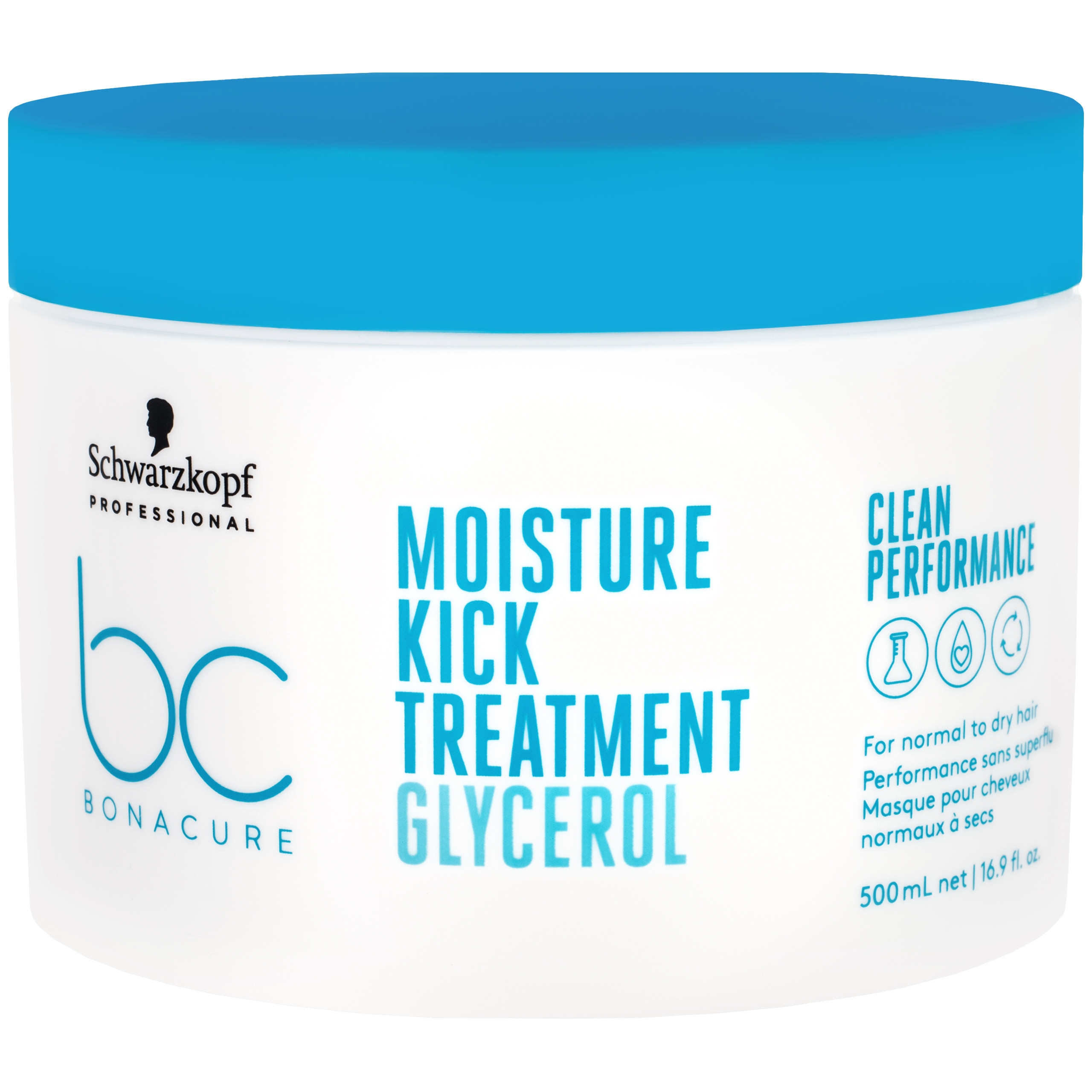 Image of Schwarzkopf BC Moisture Kick Treatment Glycerol Mask - maska do włosów nawilżająca 500ml