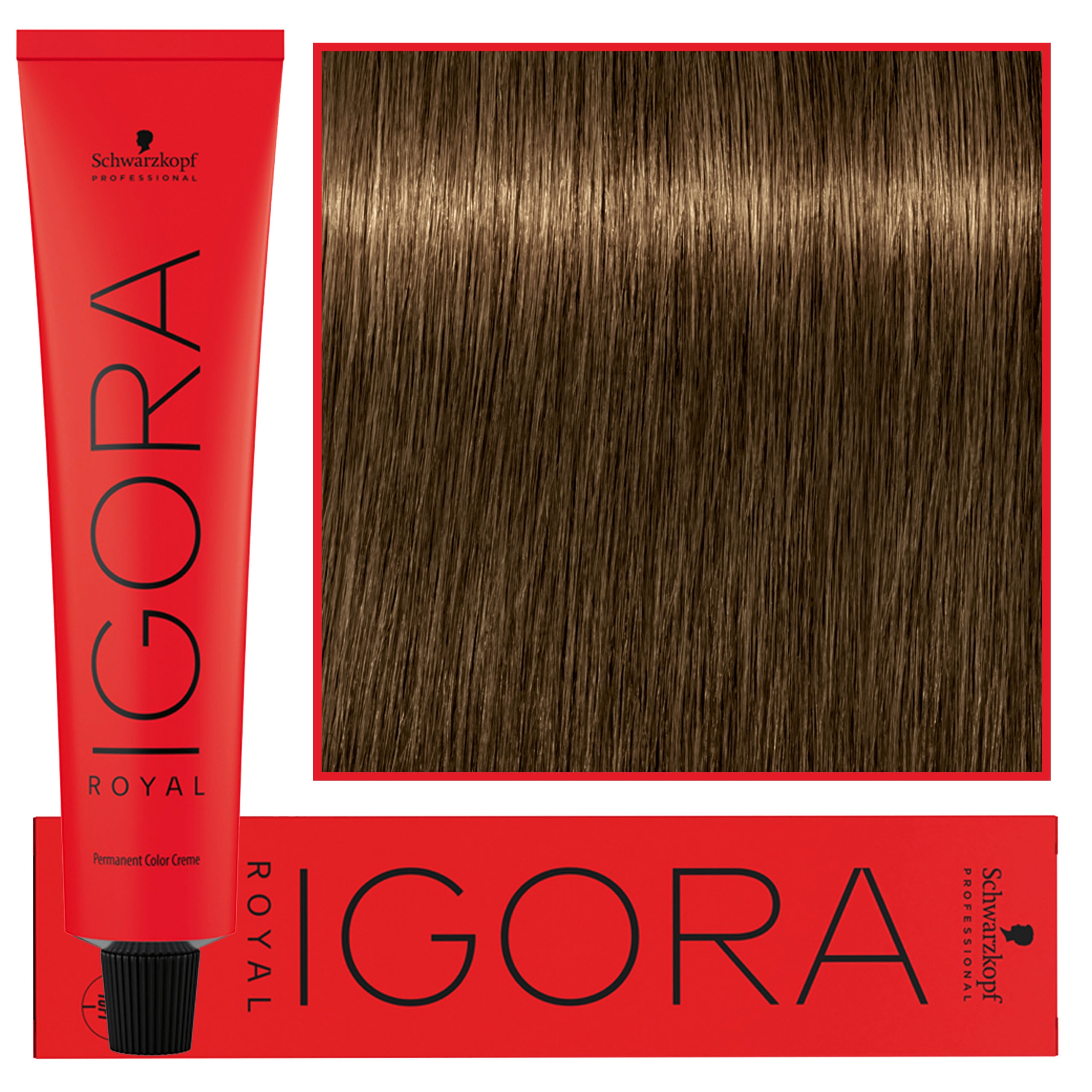 Image of Schwarzkopf Professional Igora Royal - trwała farba do włosów o innowacyjnej formule, 60ml 6-4 | Ciemny Blond Beżowy