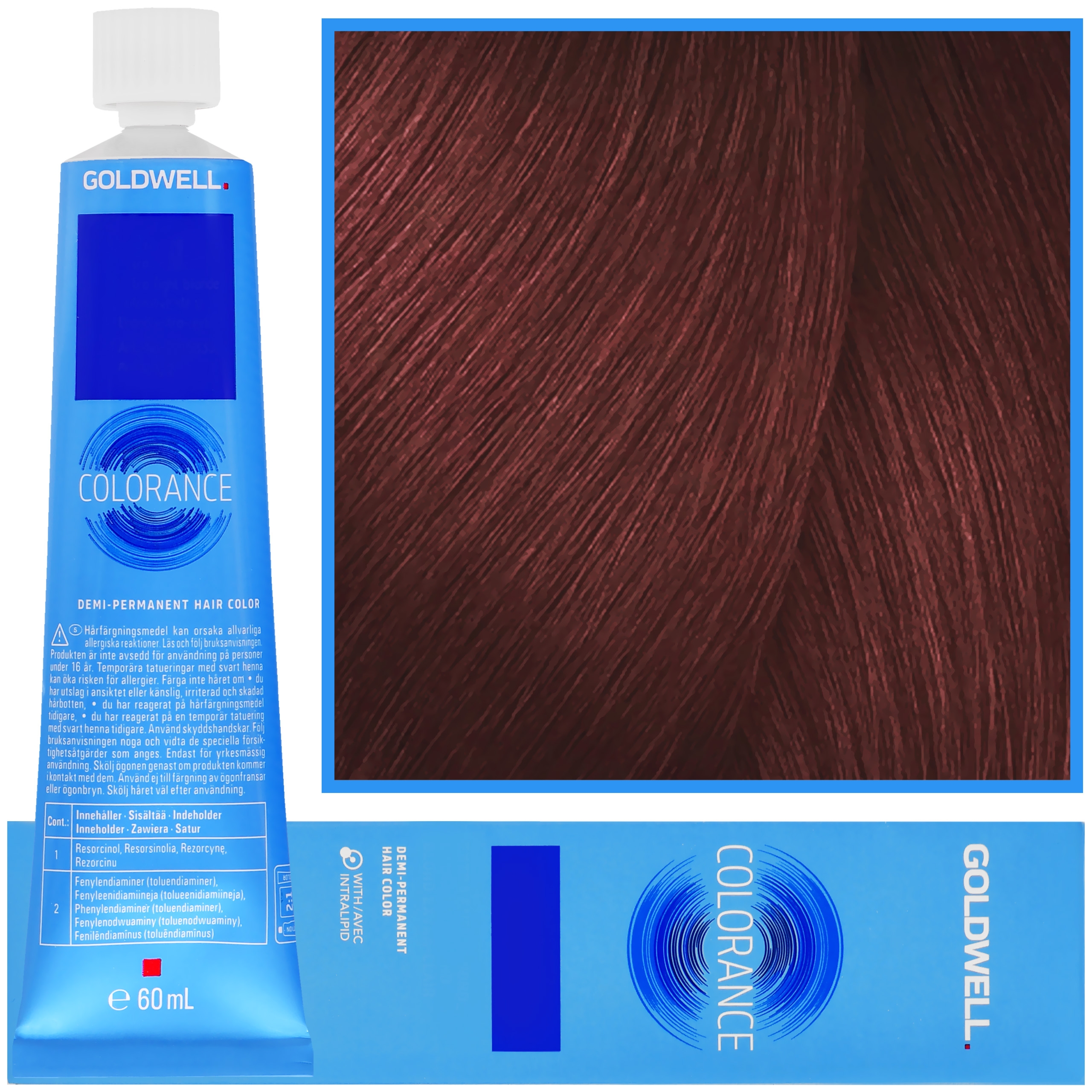 Goldwell Colorance – profesjonalna farba do półtrwałej koloryzacji, 60ml 6KG | Ciemna Złota Miedź