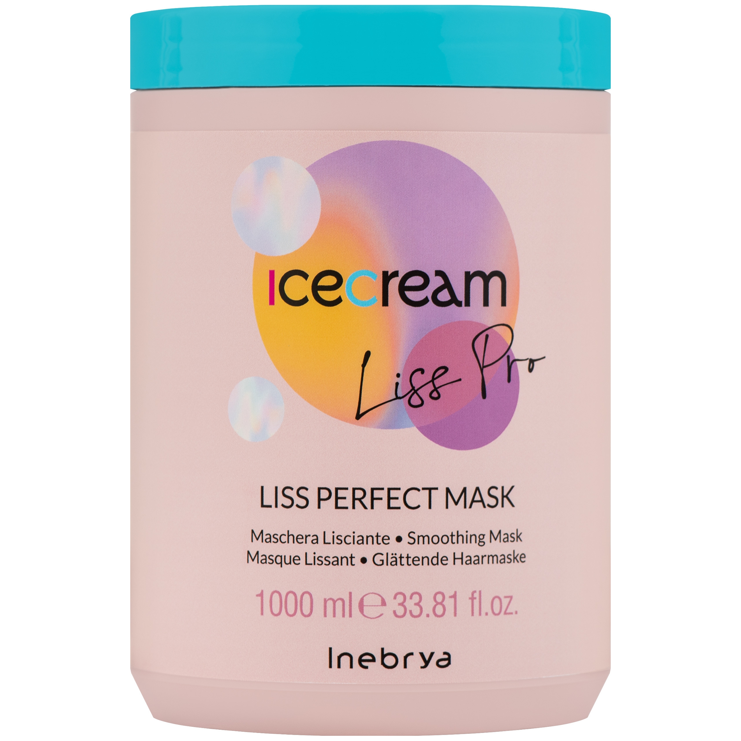 Image of Inebrya Ice Cream Liss Pro Perfect - maska wygładzająca do włosów, 1000ml