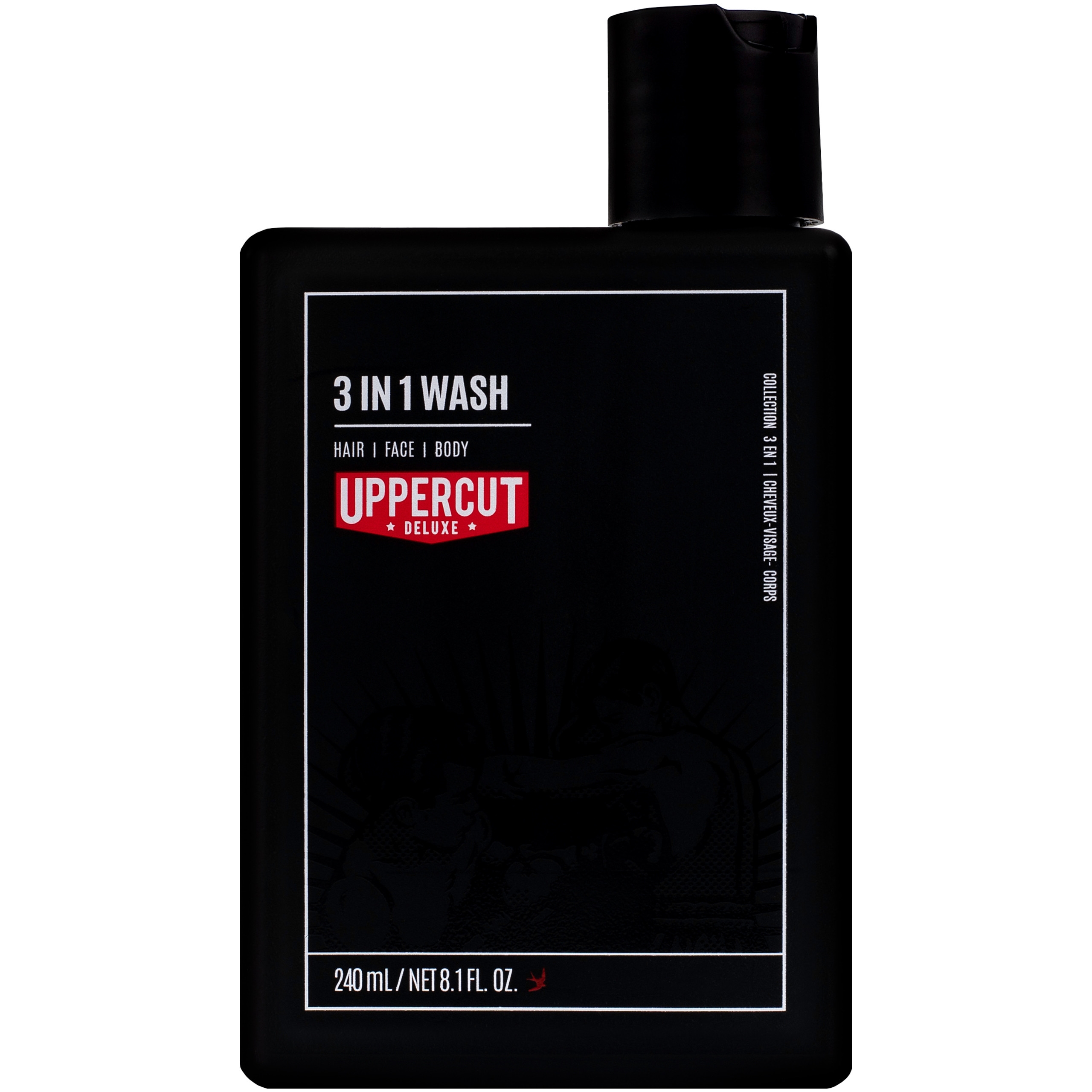 Image of Uppercut Deluxe 3 in 1 Wash – kosmetyk 3 w 1 do mycia włosów, twarzy i ciała, 240ml