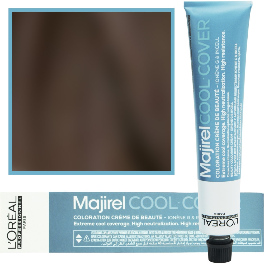 Loreal Majirel Cool Cover – farba zimne odcienie chłodnych blondów, 50ml 4.3 Brąz Złocisty