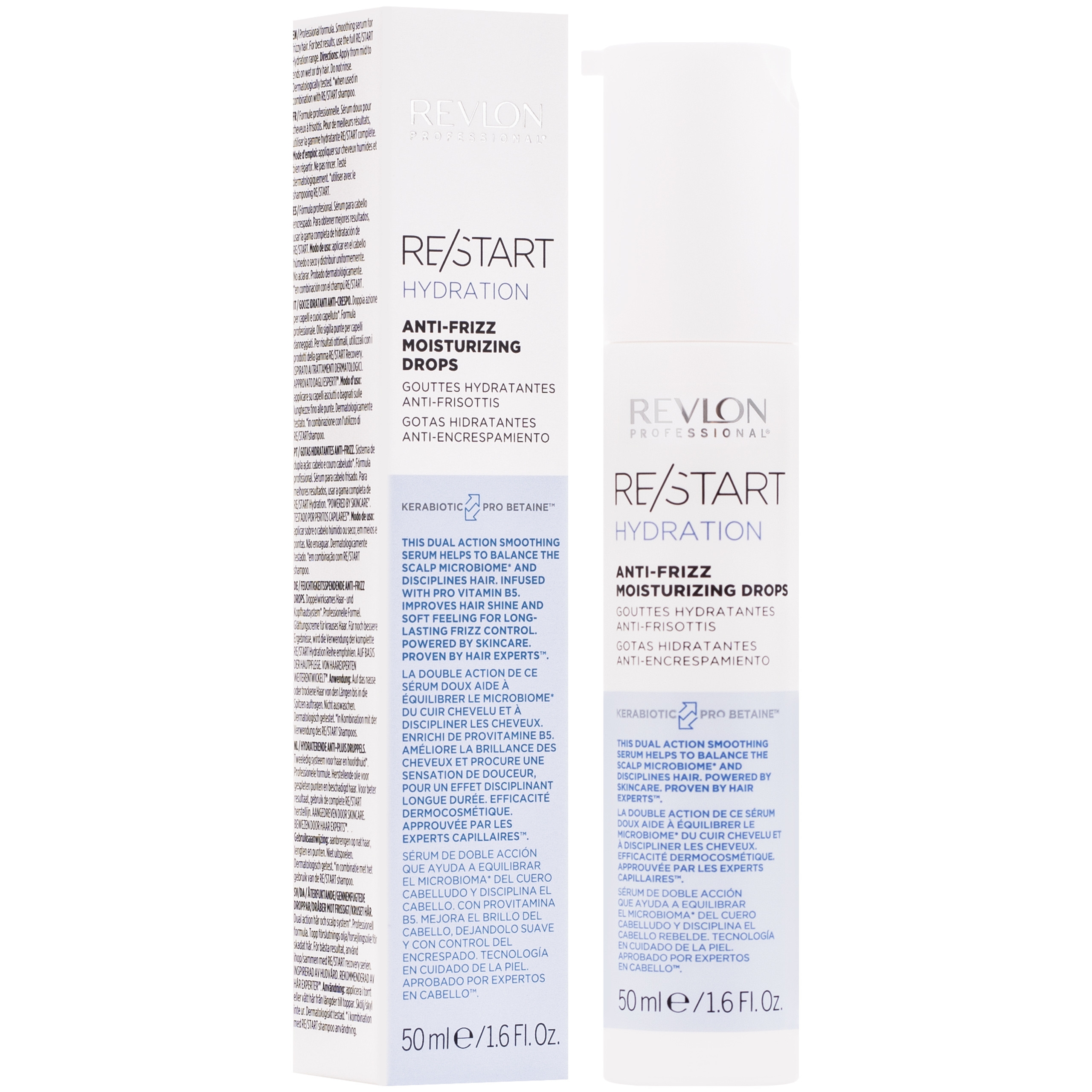 Image of Revlon RE/START Hydration Anti-Frizz Drops - nawilżające serum do włosów w kropelkach, 50ml