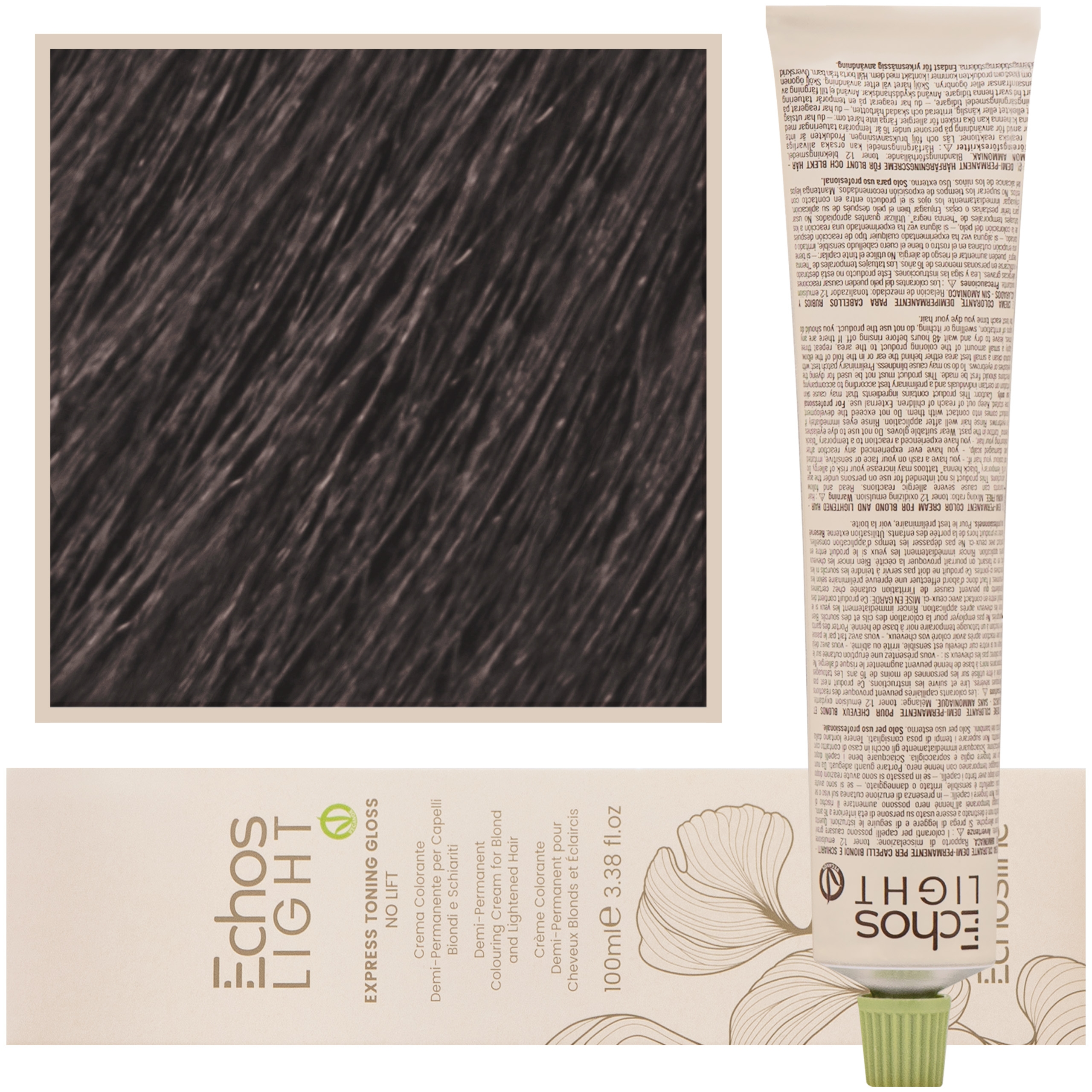 Echosline Echoslight – Toner koloryzujący do włosów, 100ml Shader | Chłodny Naturalny