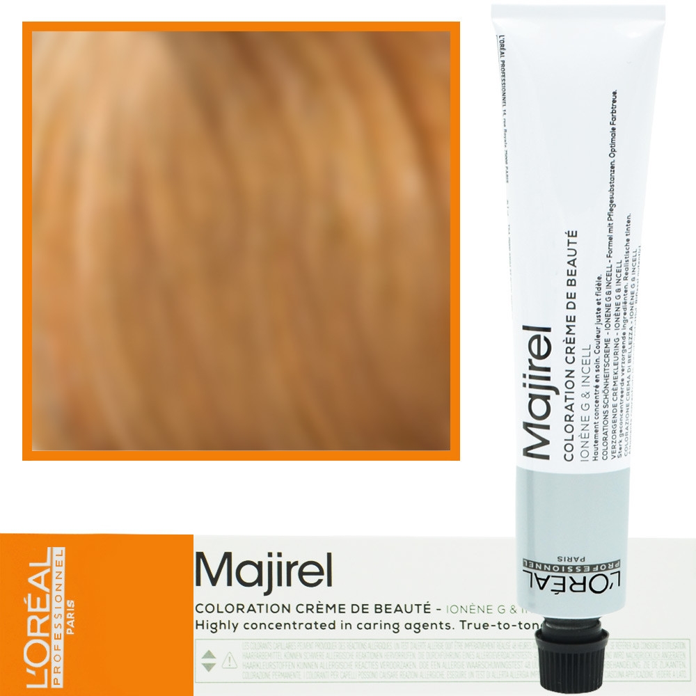 Image of Loreal Majirel - profesjonalna farba do włosów, paleta kolorów, 50ml 8.3 Jasny Blond Złocisty