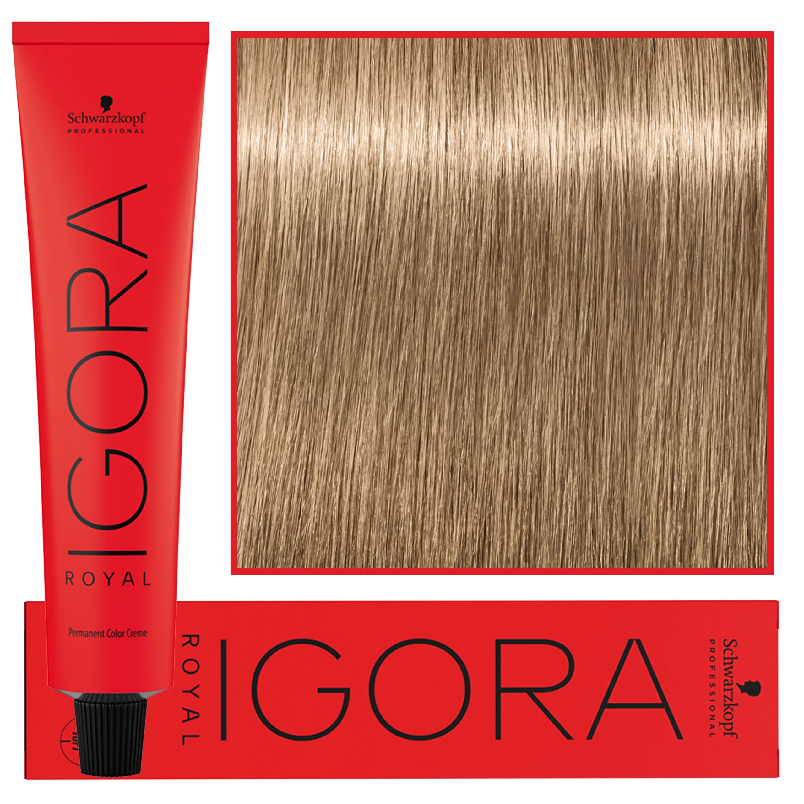 Image of Schwarzkopf Professional Igora Royal - trwała farba do włosów o innowacyjnej formule, 60ml 8-0 | Jasny Blond Naturalny