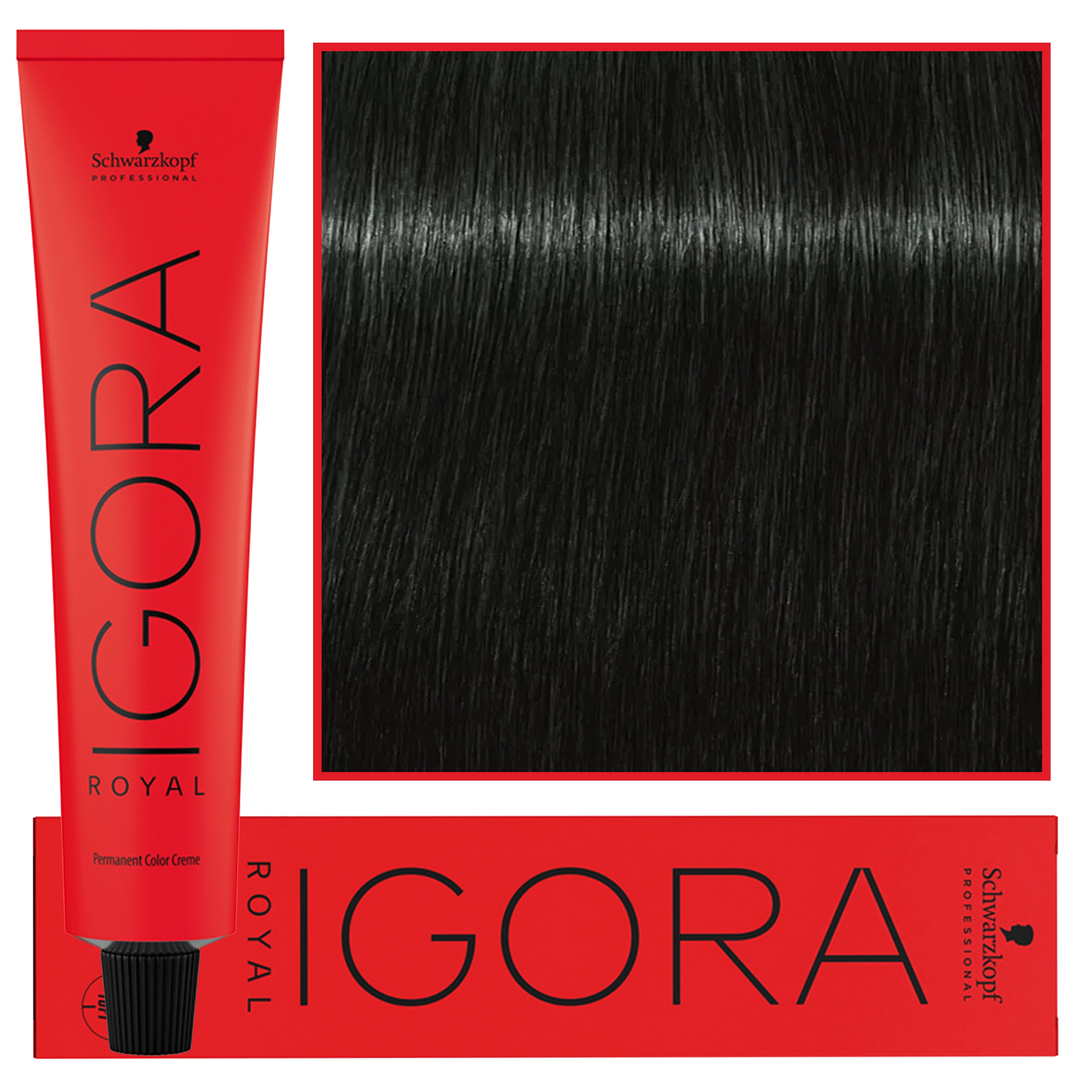 Image of Schwarzkopf Professional Igora Royal - trwała farba do włosów o innowacyjnej formule, 60ml 4-33 | Średni Brąz Mat Extra