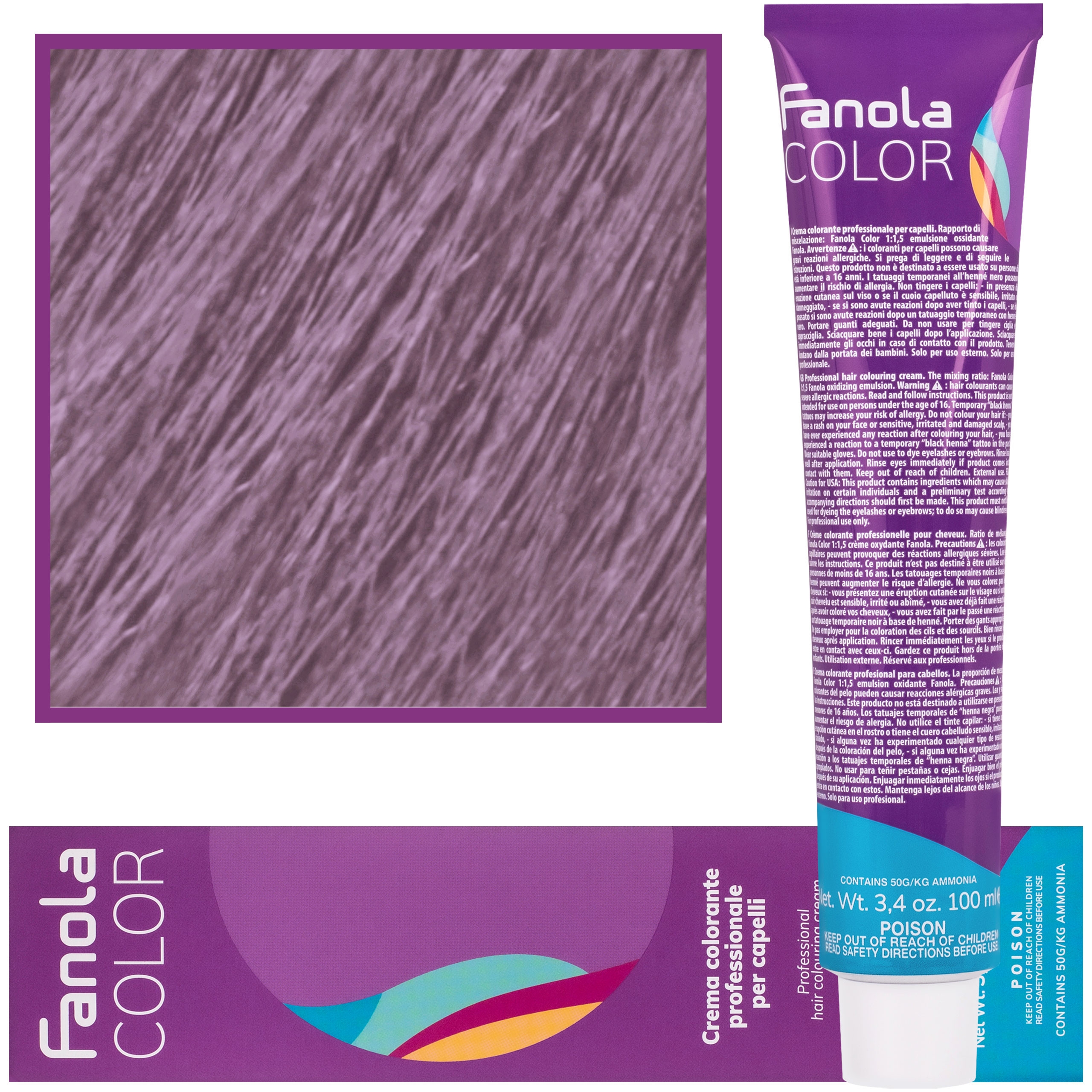 Image of Fanola Crema Color farba krem koloryzujący 100 ml 8.2F | Jasny Blond Fantazyjny Fiolet