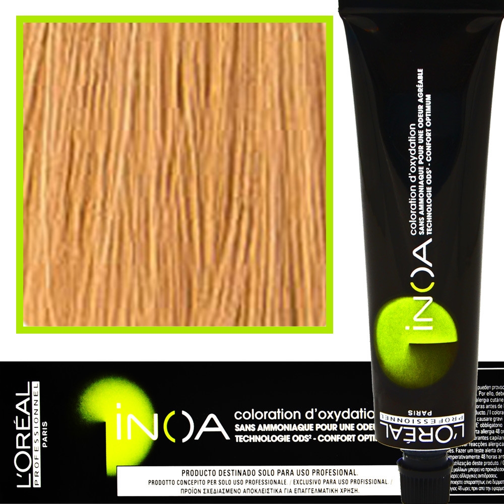 Image of Loreal Inoa farba do włosów głęboki i trwały kolor dodatkowa ochrona włosa 60 ml 9.32 Bardzo Jasny Blond Złocisto - Opalizujący