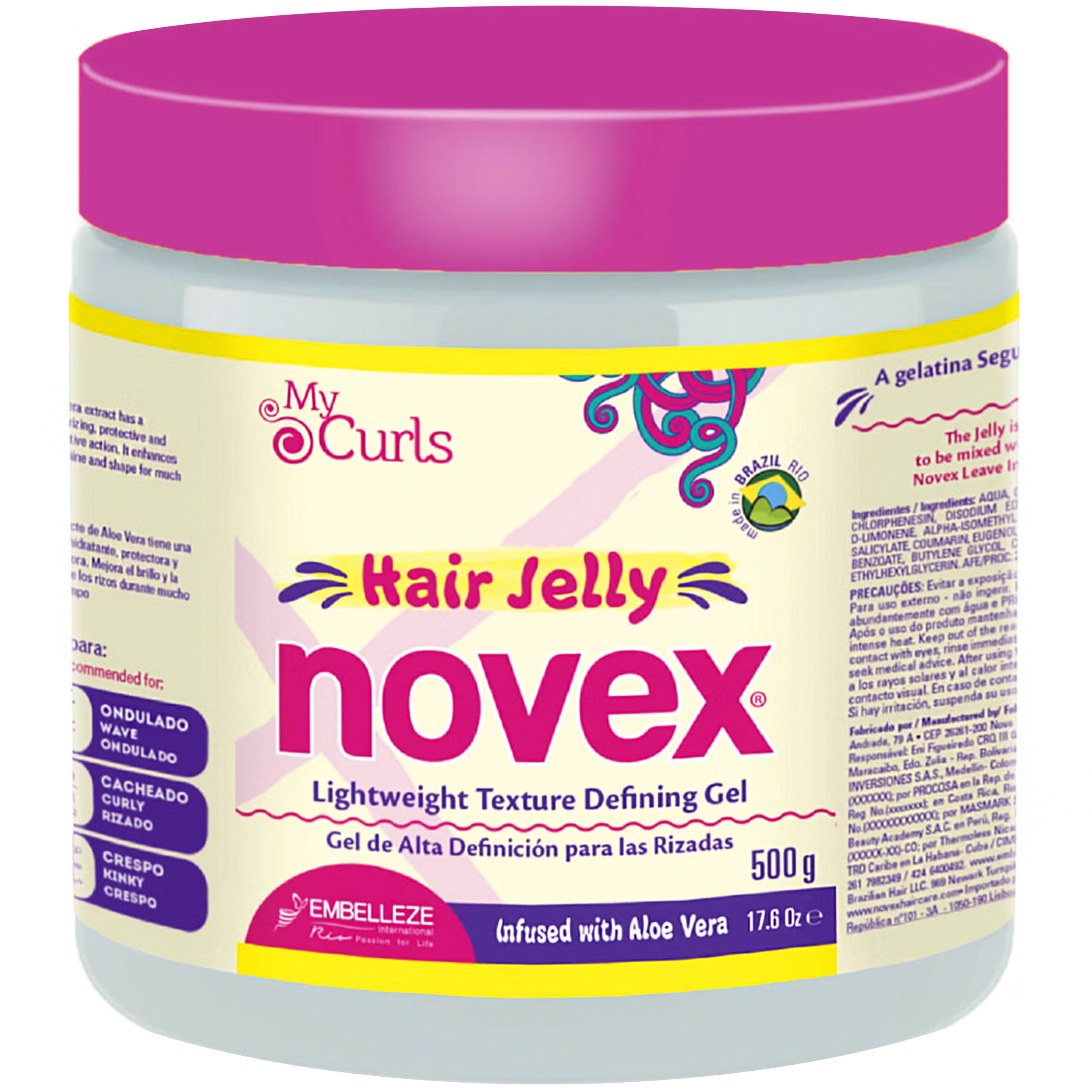 Image of Novex My Curls Hair Jelly Gel - żel do stylizacji włosów kręconych, 500g