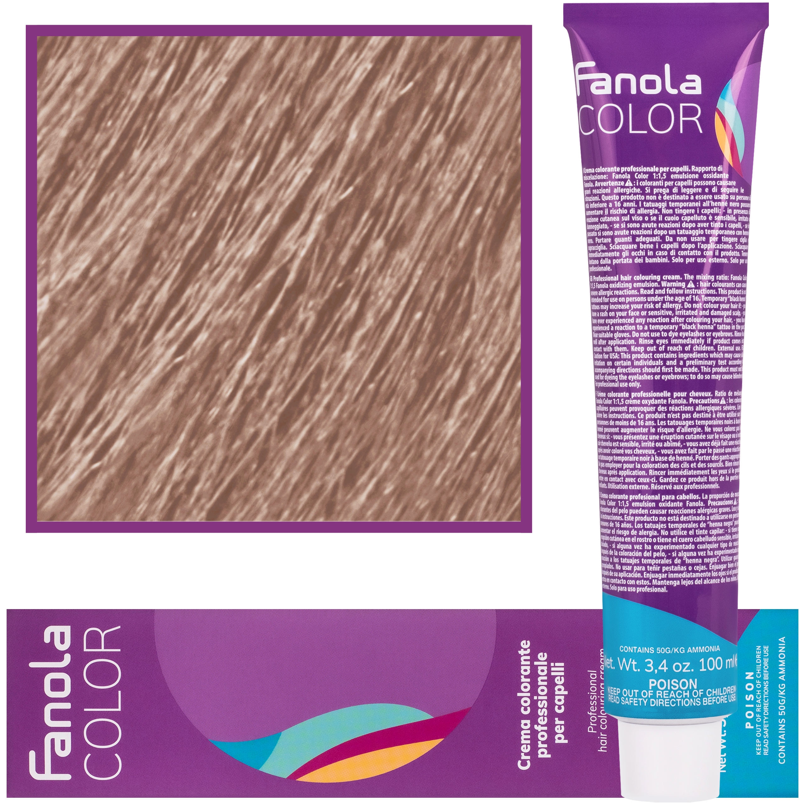 Image of Fanola Crema Color farba krem koloryzujący 100 ml 12.7 | Super Platynowy Blond Irys Extra