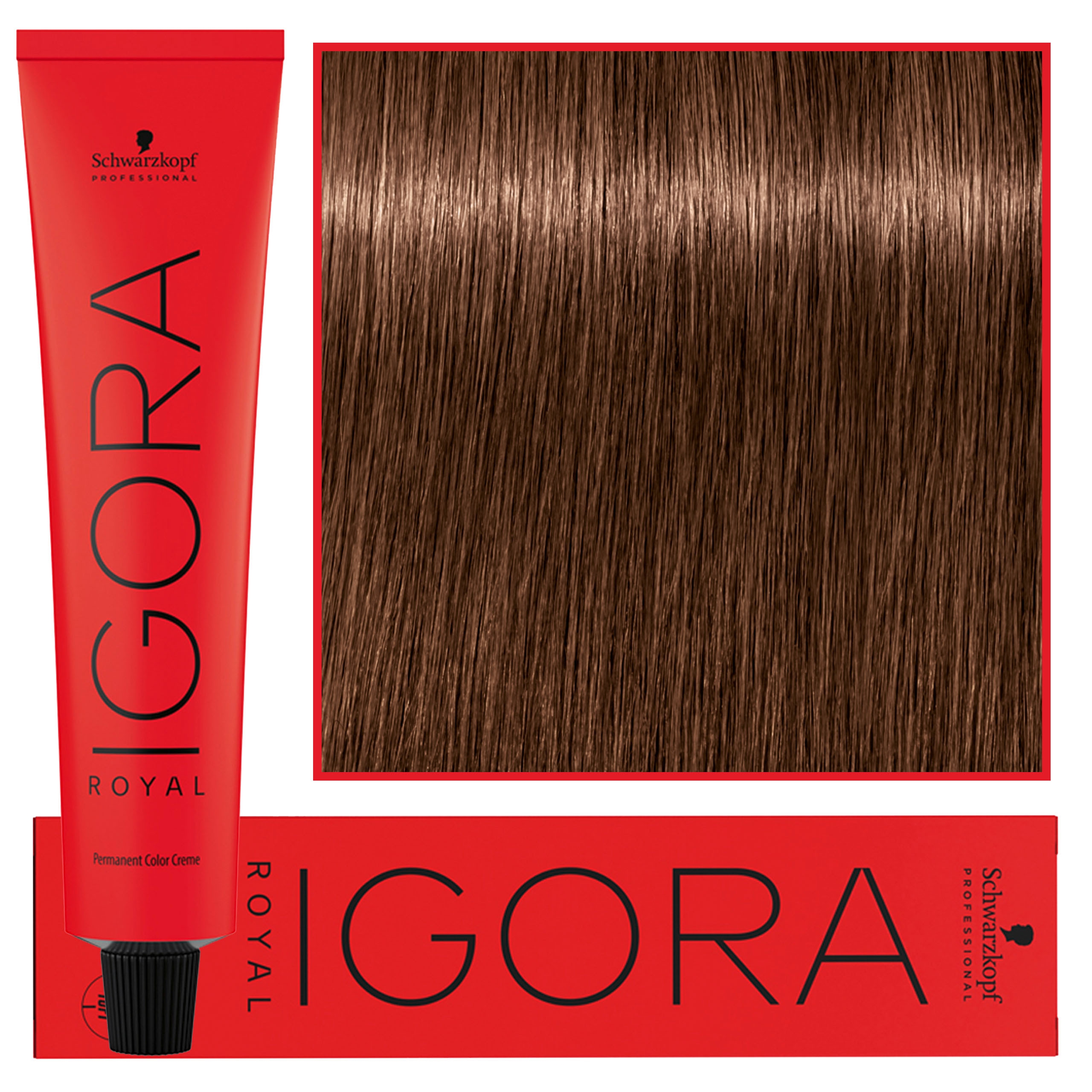 Image of Schwarzkopf Professional Igora Royal - trwała farba do włosów o innowacyjnej formule, 60ml 6-6 | Ciemny Blond Czekoladowy