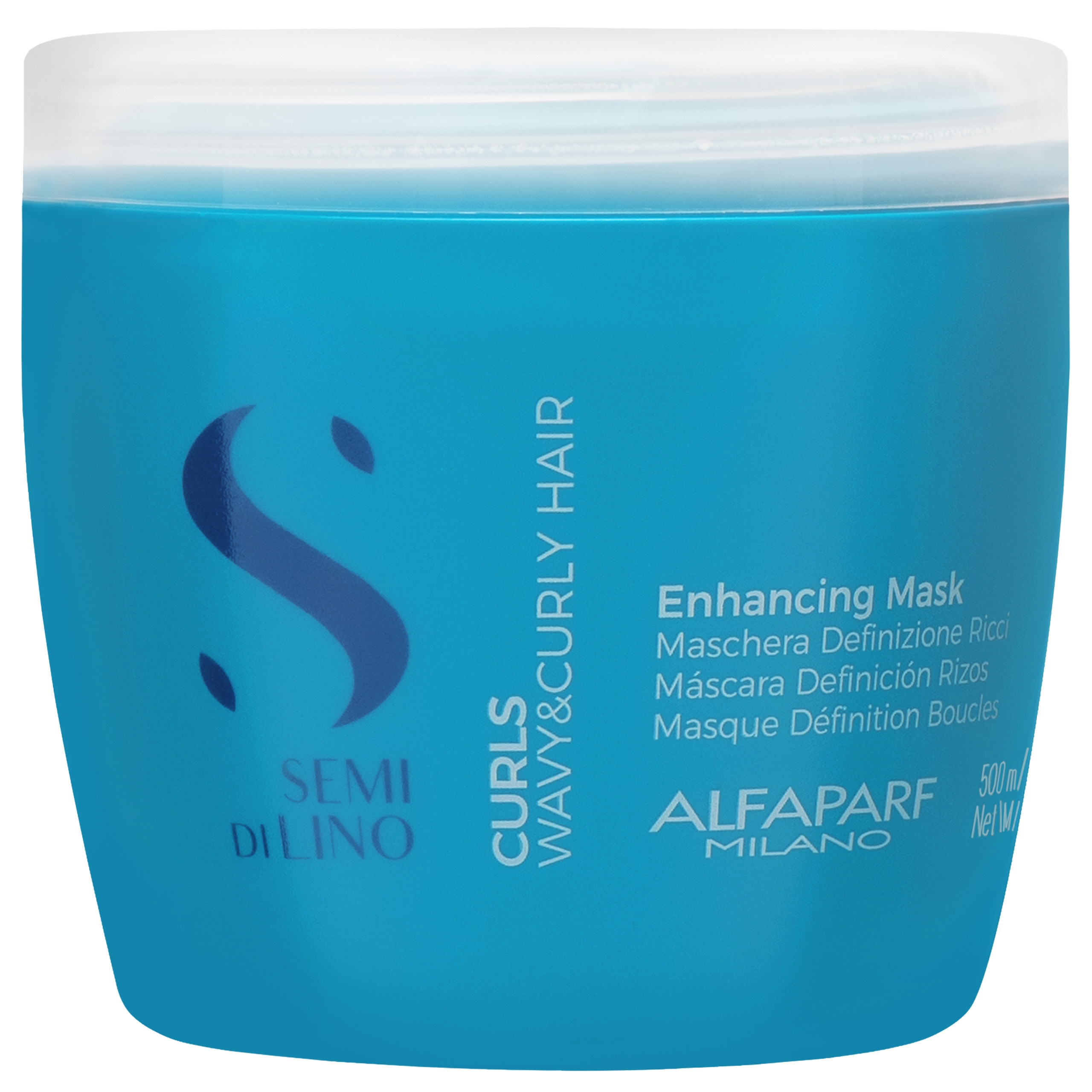 Image of Alfaparf Semi Di Lino Enhancing Mask - maska do włosów kręconych, 500ml
