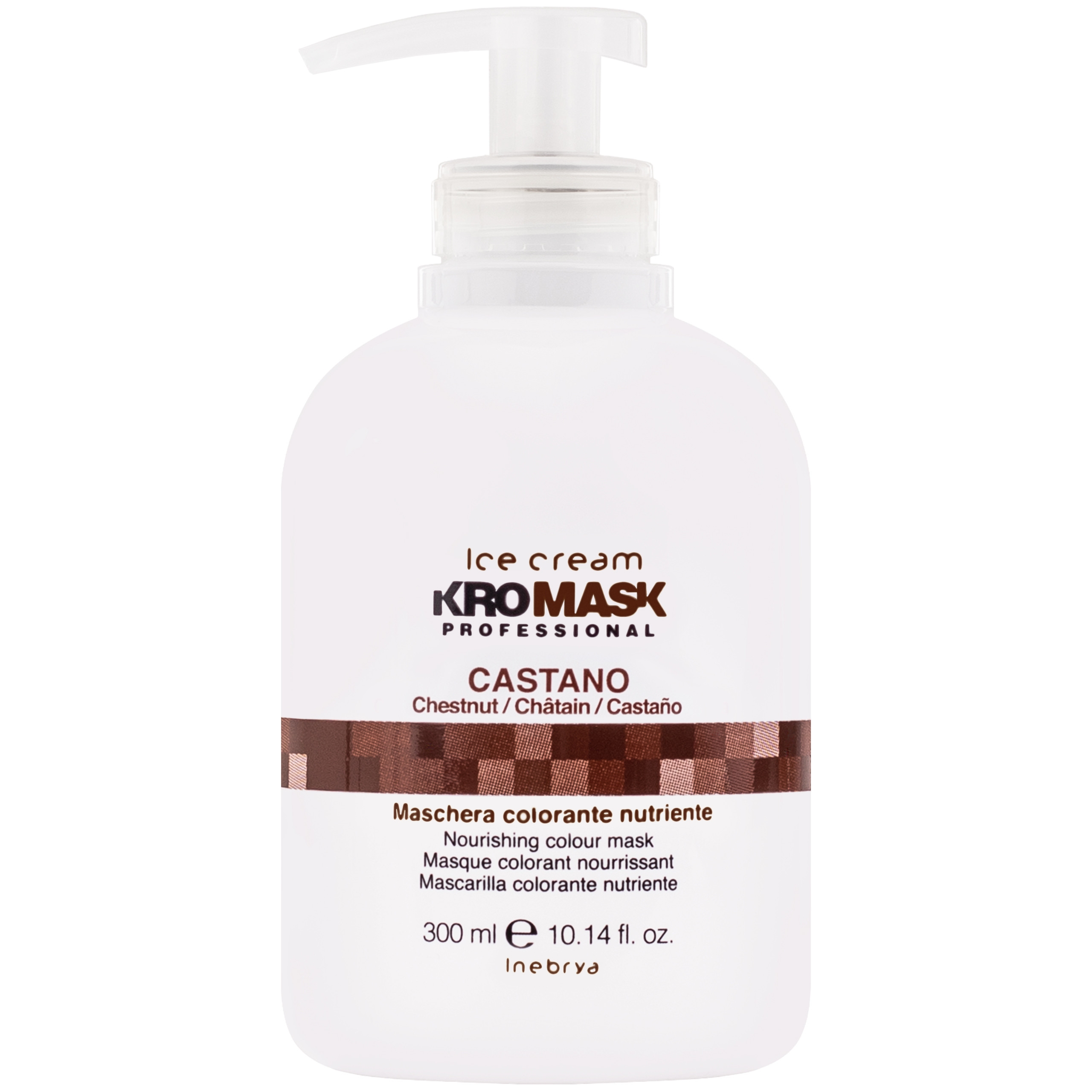 Inebrya Kromask – maska koloryzująca, różne kolory, 300ml Castano | Kasztan