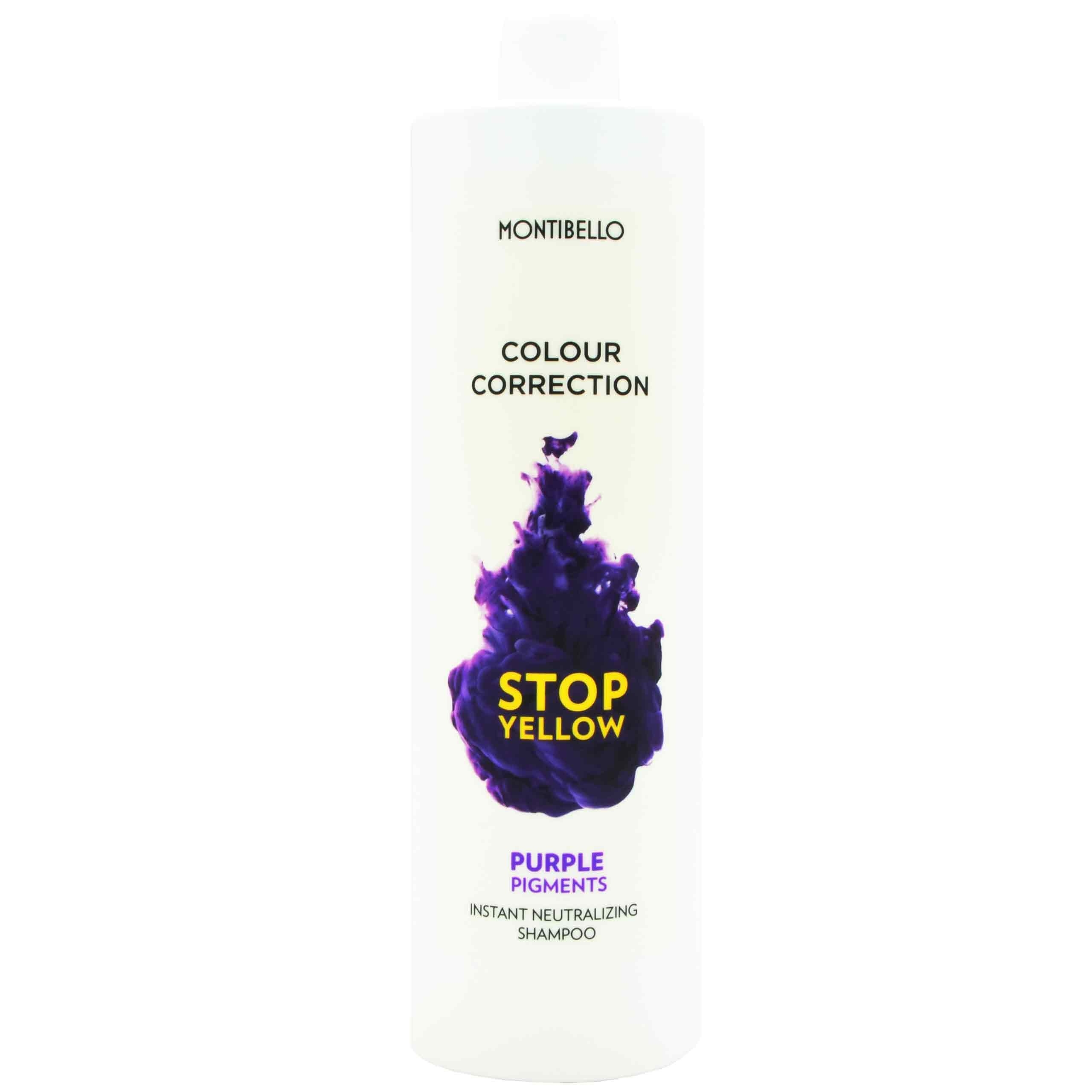 Image of Montibello Colour Stop Yellow szampon neutralizujący żółte odcienie 1000ml