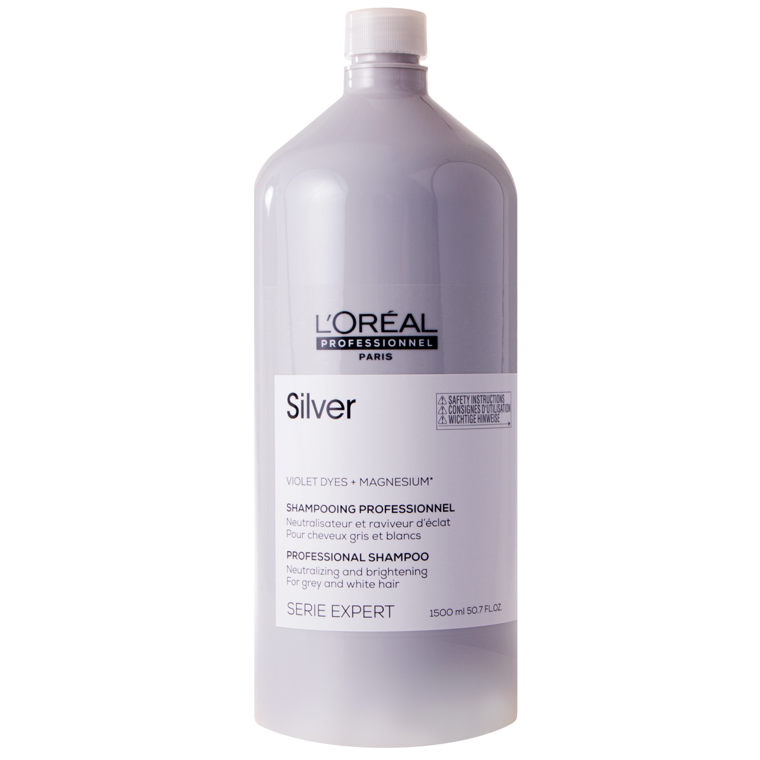 Image of Loreal Silver szampon do włosów siwych i rozjaśnianych 1500 ml