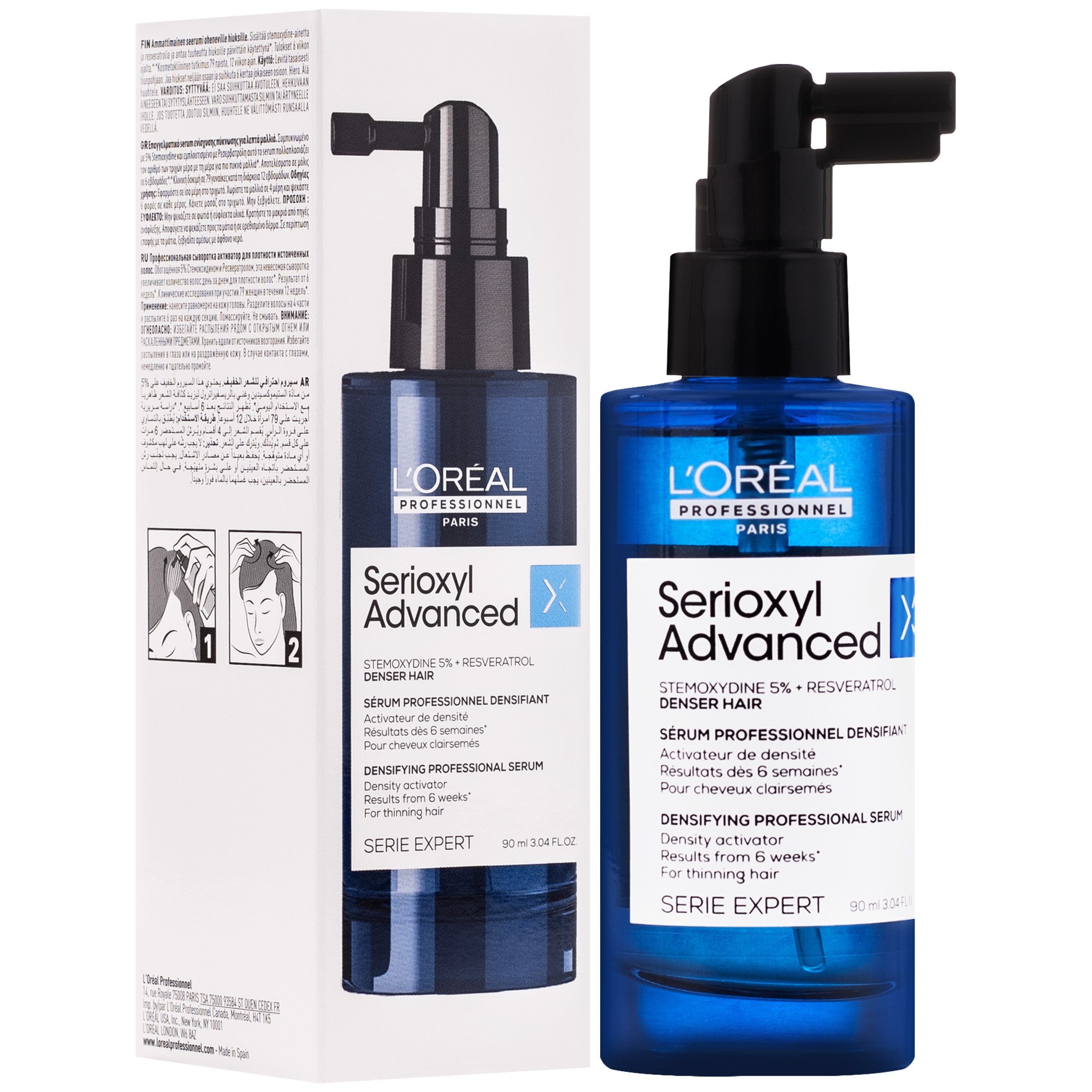 Image of Loreal Serioxyl Advanced - profesjonalne serum na porost włosów, 90ml