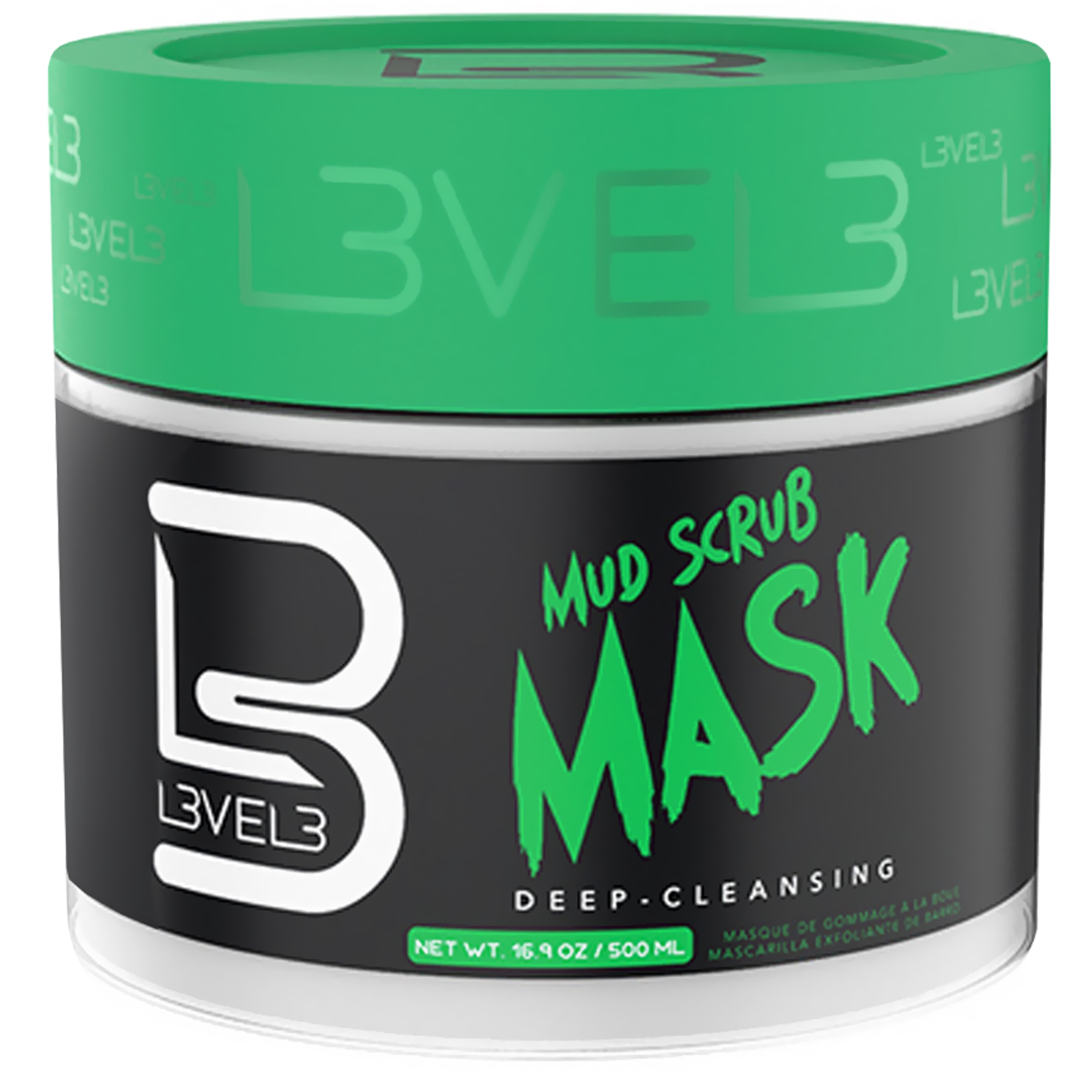 Image of L3VEL3 Mud Scrub Mask - błotna maseczka peelingująca do twarzy, 500ml