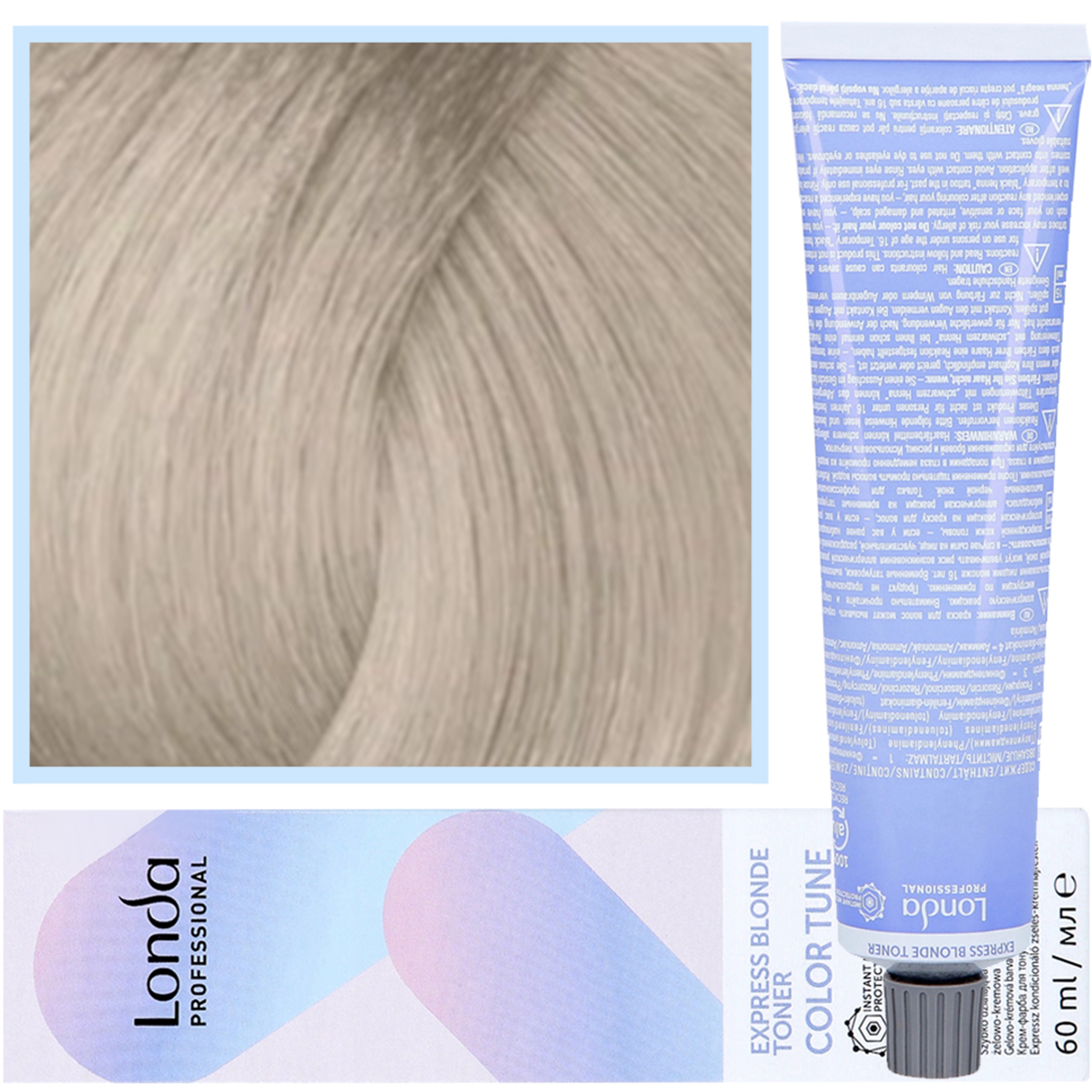 Image of Londa Color Tune - ekspresowy toner do włosów blond, 60ml /19 | Popielaty Opalizujący