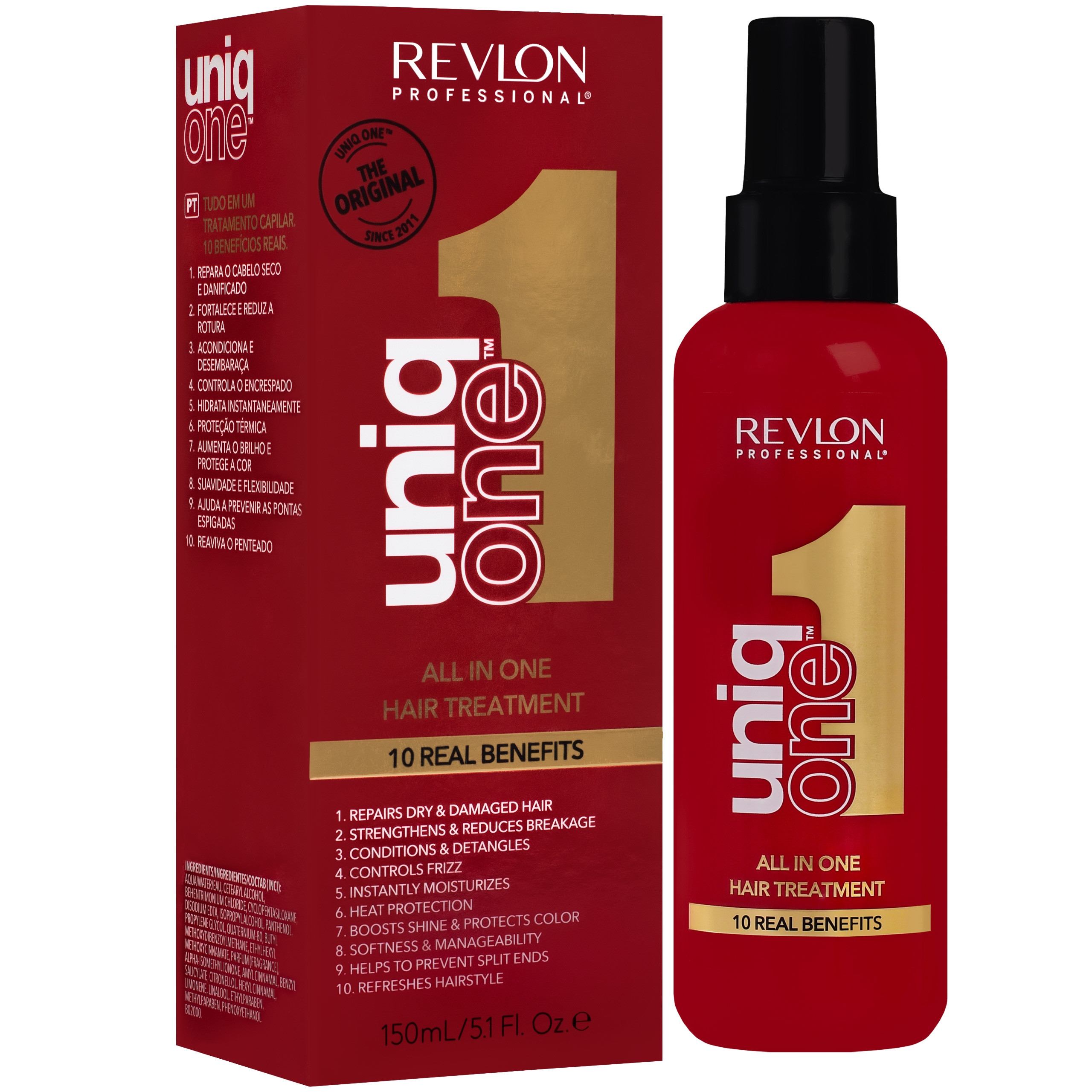 Image of Revlon Uniq One All In One - kuracja odżywcza do włosów suchych i zniszczonych, 150ml