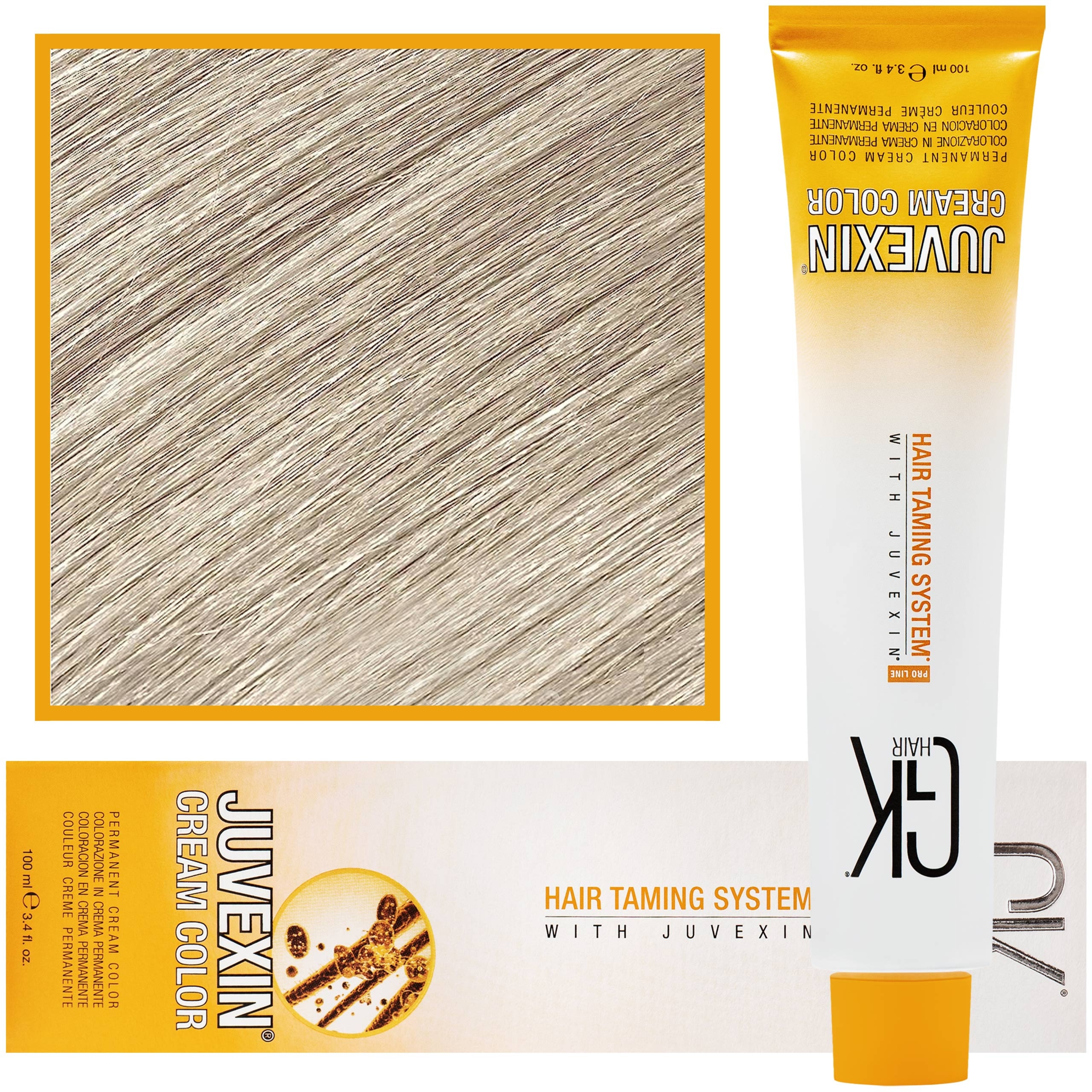 GK Hair Juvexin – farba do koloryzacji włosów z keratyną, 100ml 907 | Superrozjaśniacz piaskowy