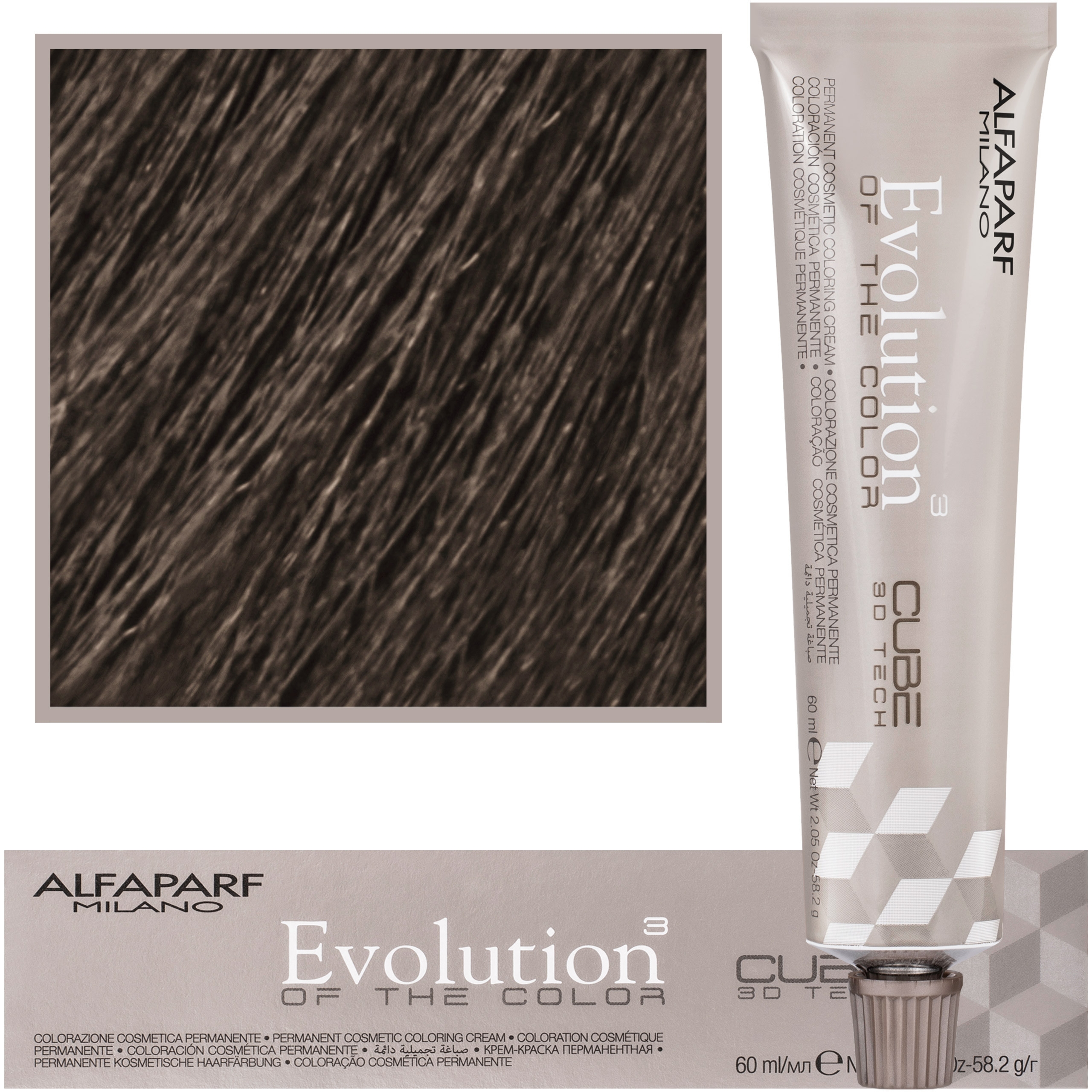 Alfaparf Evolution – farba do włosów 60ml cała paleta 7.1 | Średni popielaty blond