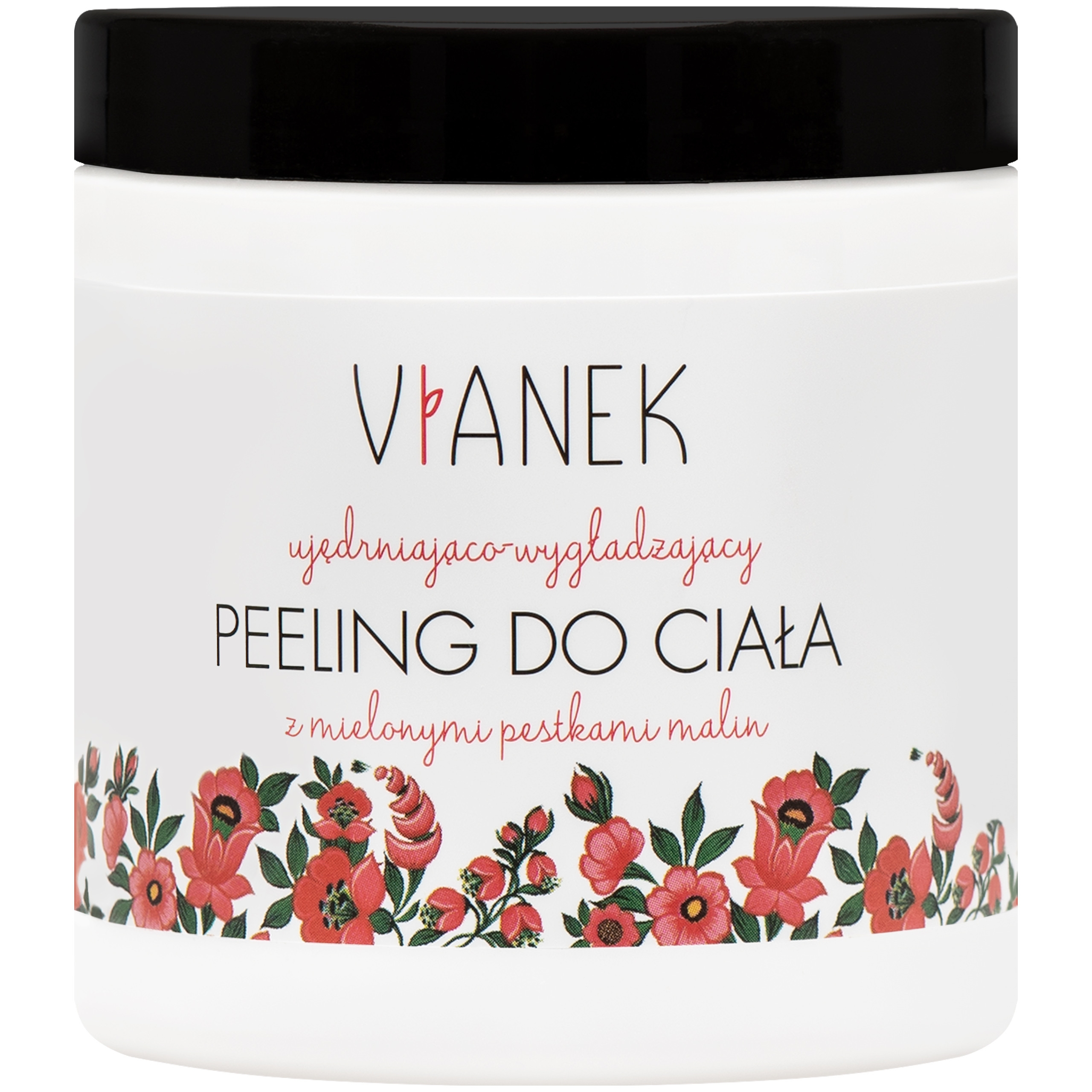 Image of Vianek - ujędrniająco wygładzający peeling do ciała z mielonymi pestkami malin, 250ml