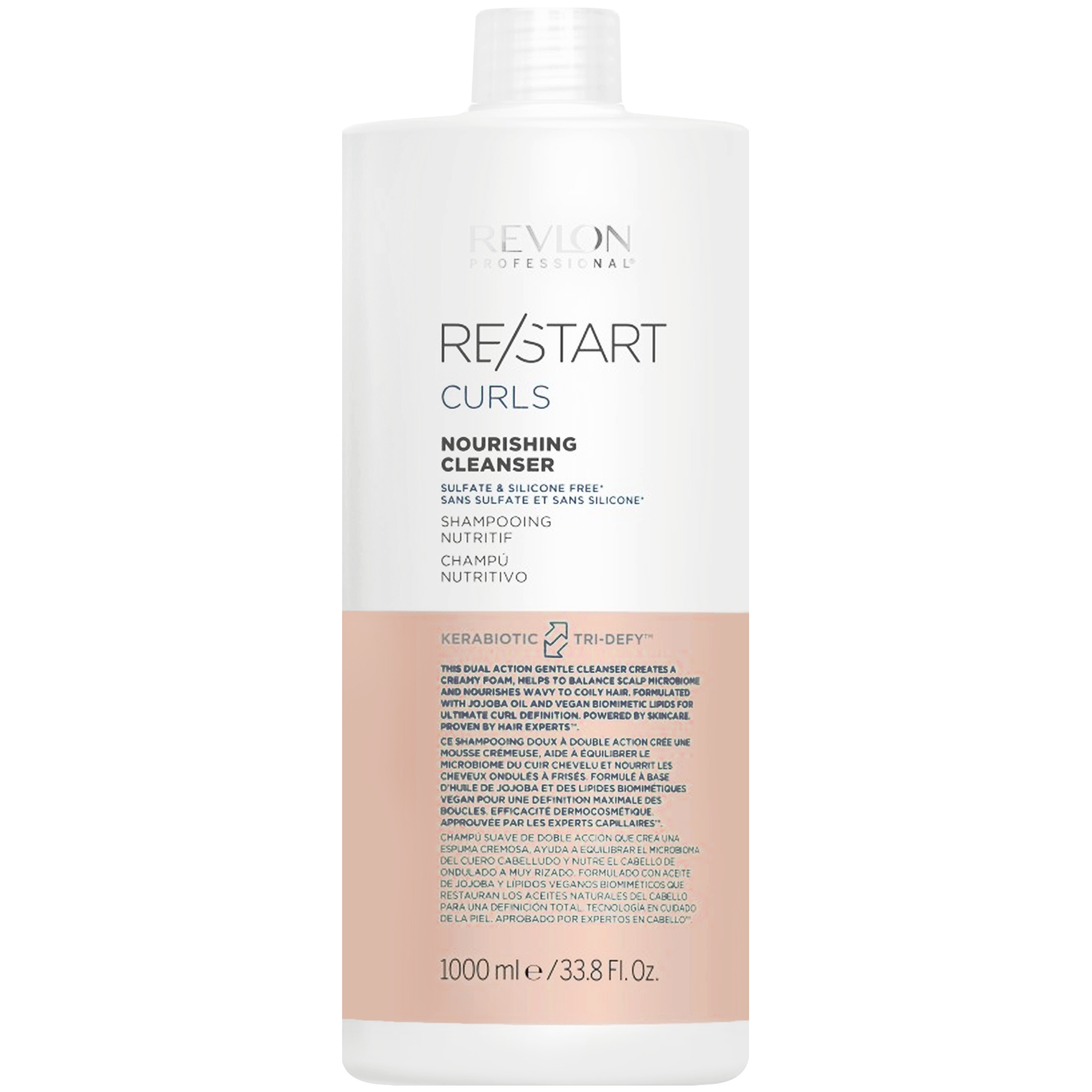 Image of Revlon Restart Curls Cleancer - szampon do włosów kręconych, 1000ml