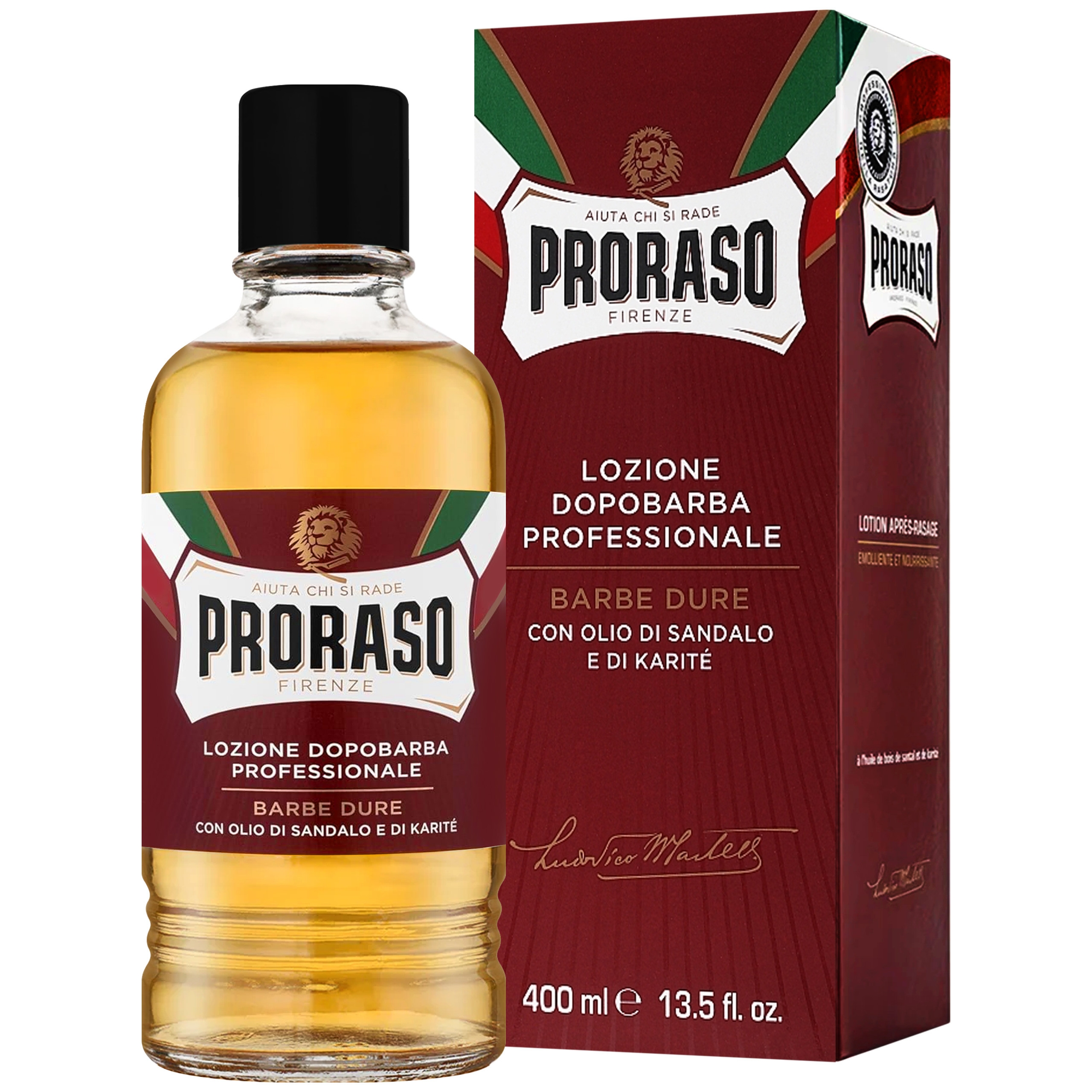 Image of Proraso Coarse Aftershave - płyn po goleniu drzewo sandałowe, 400ml