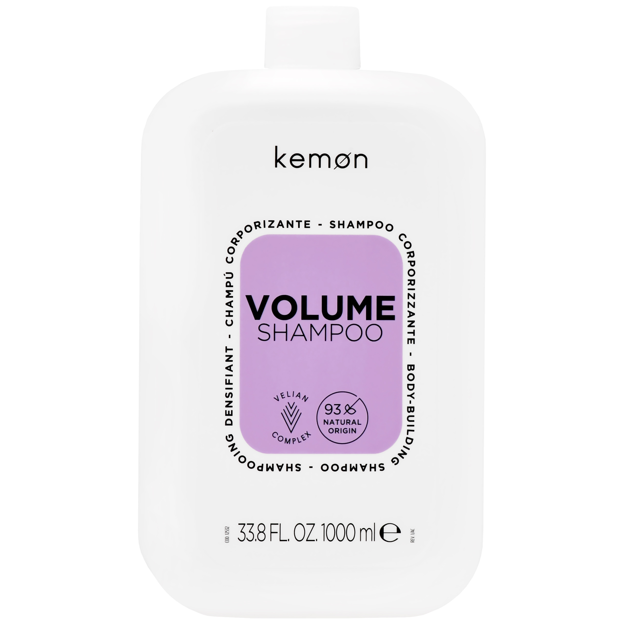 Image of Kemon Volume Body-Building Shampoo - szampon zwiększający objętość włosów, 1000ml