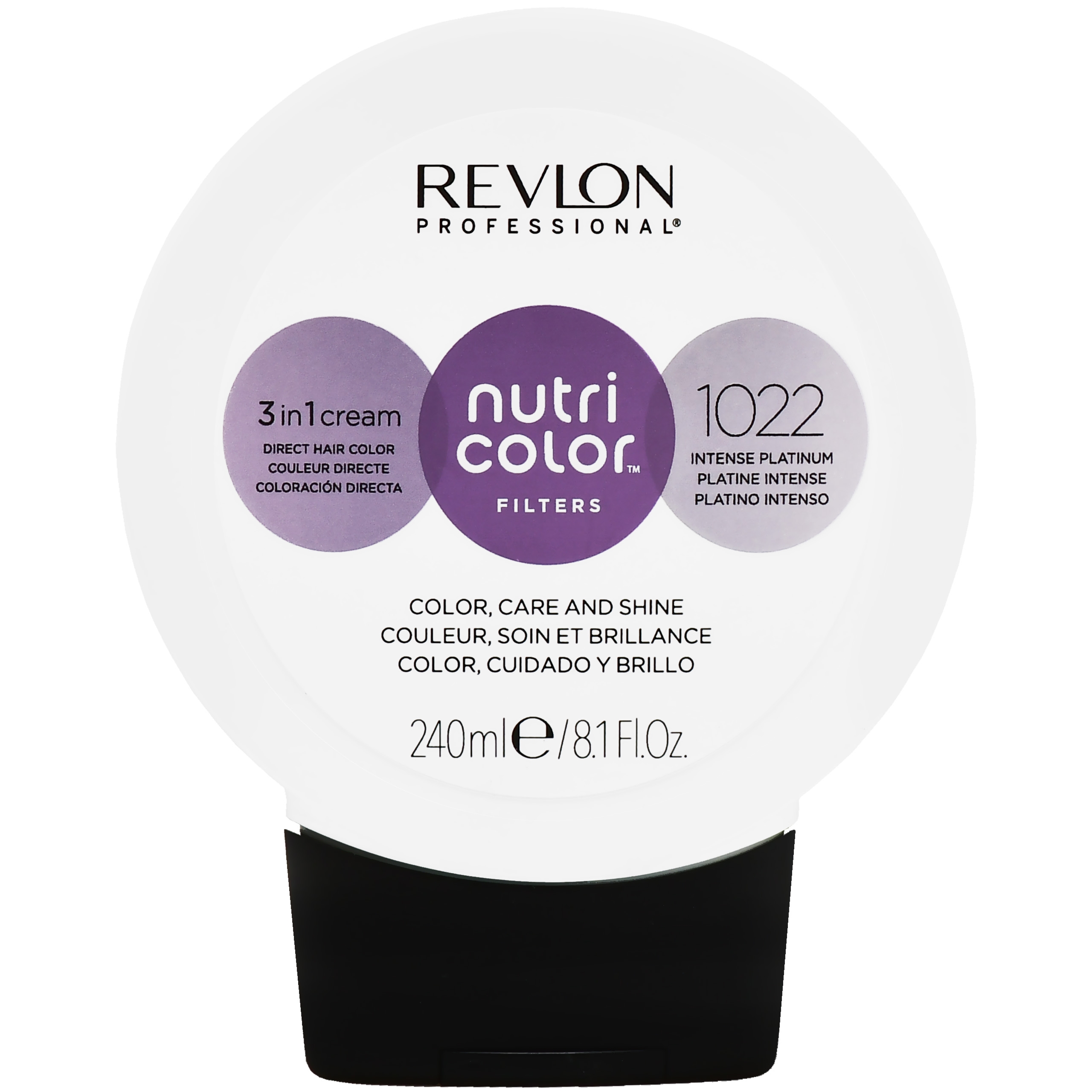 Revlon Nutri Color Mask – Maska koloryzująca do włosów, 240ml 1022 Intensywnie Platynowy