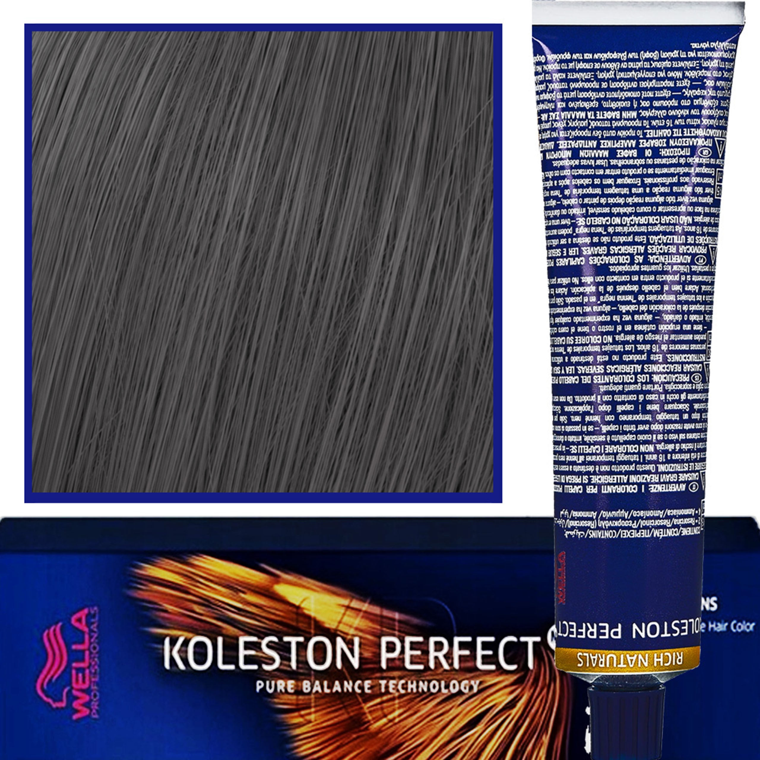 Image of Wella Koleston Perfect Me profesjonalna farba do koloryzacji włosów 60ml 4/82 Średni Brąz Perłowo Matowy