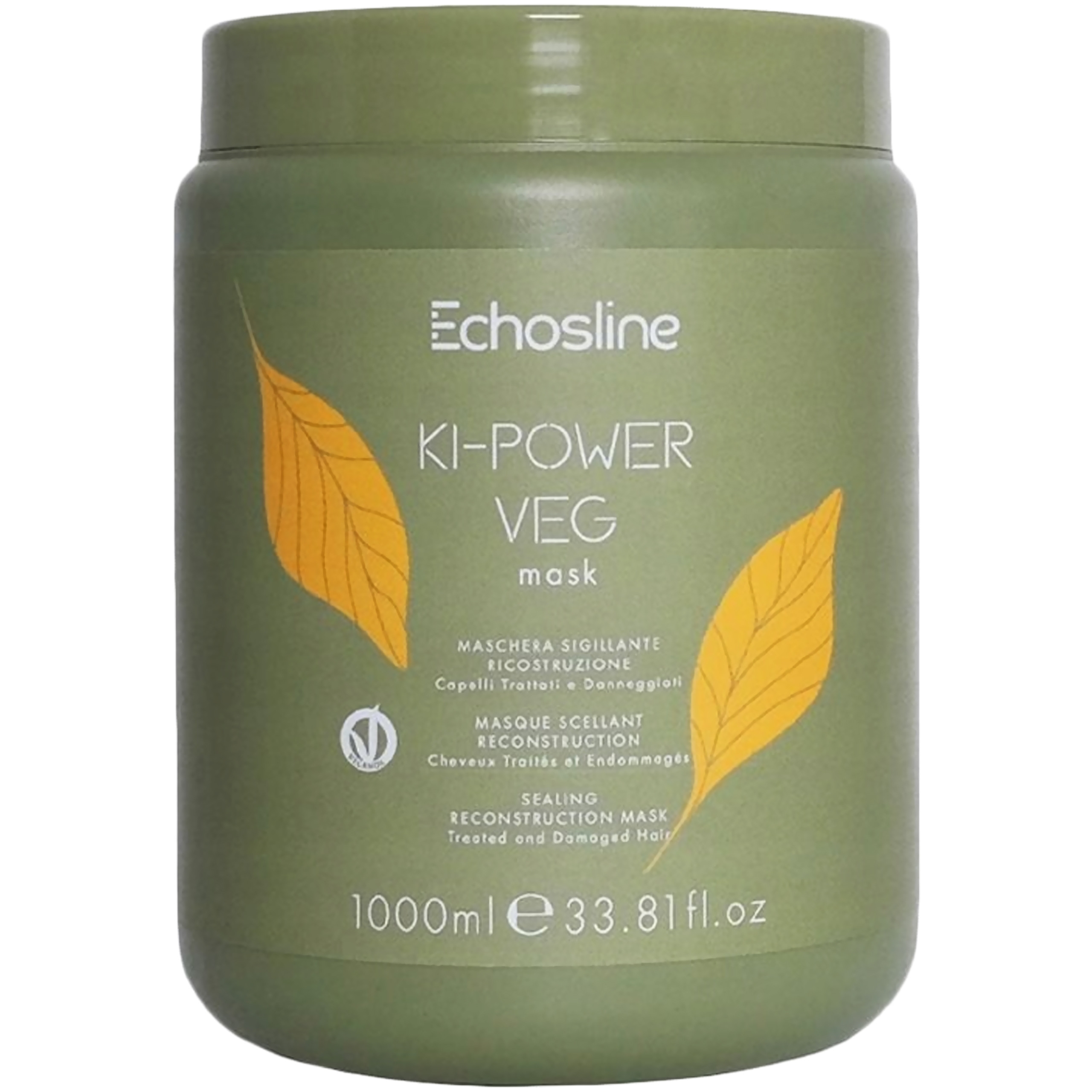 Image of Echosline Ki Power VEG - wegańska maska z keratyną i shea, 1000ml