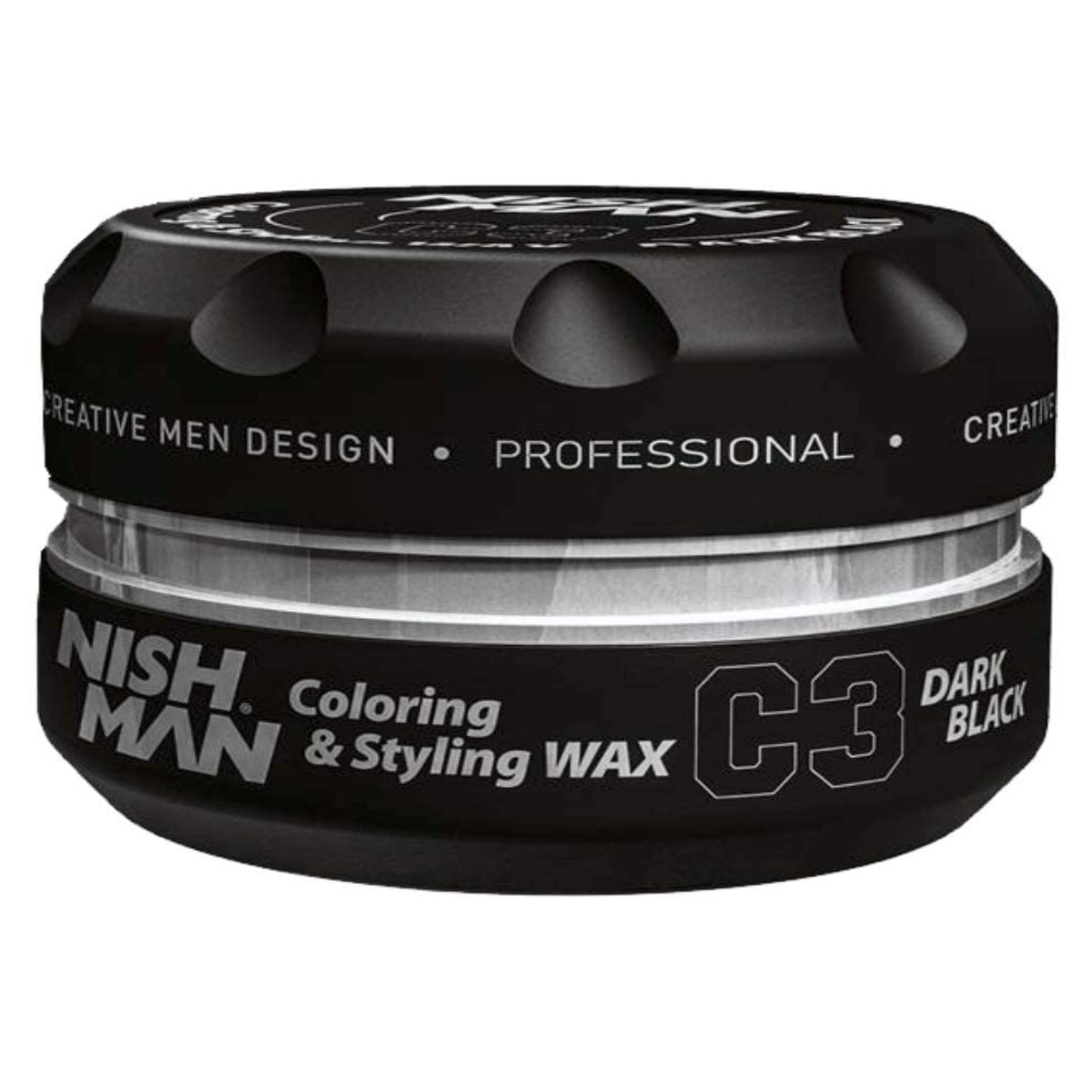 Nishman Coloring&Styling Wax - wosk koloryzujący, efekt czarnych włosów, 100ml