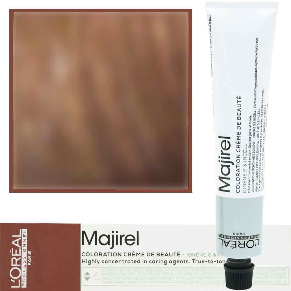 Image of Loreal Majirel - profesjonalna farba do włosów, paleta kolorów, 50ml 7.31 Blond Złocisto-Popielaty