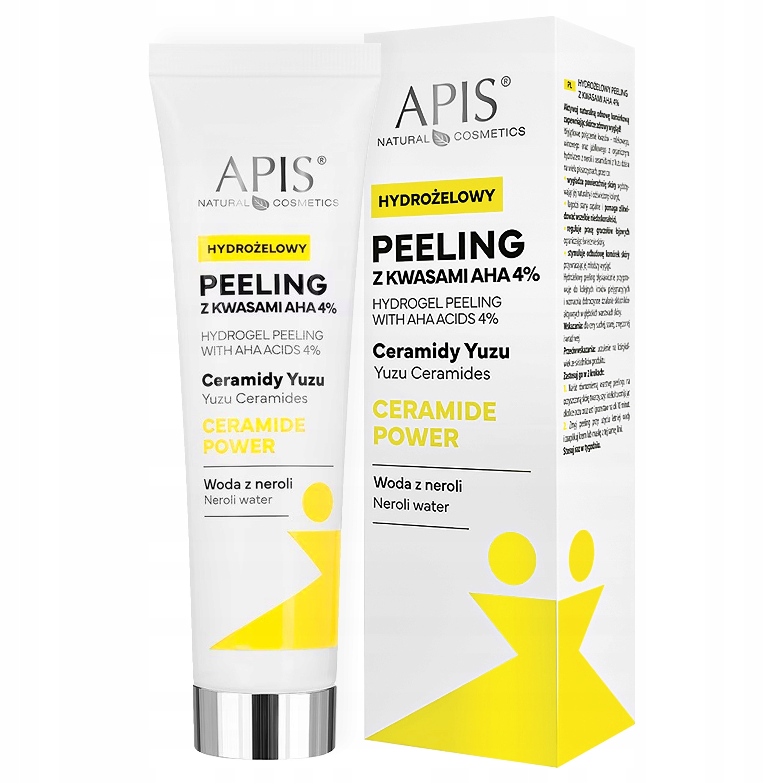 Image of Apis Ceramide Power - hydrożelowy peeling do twarzy z kwasami, 100ml