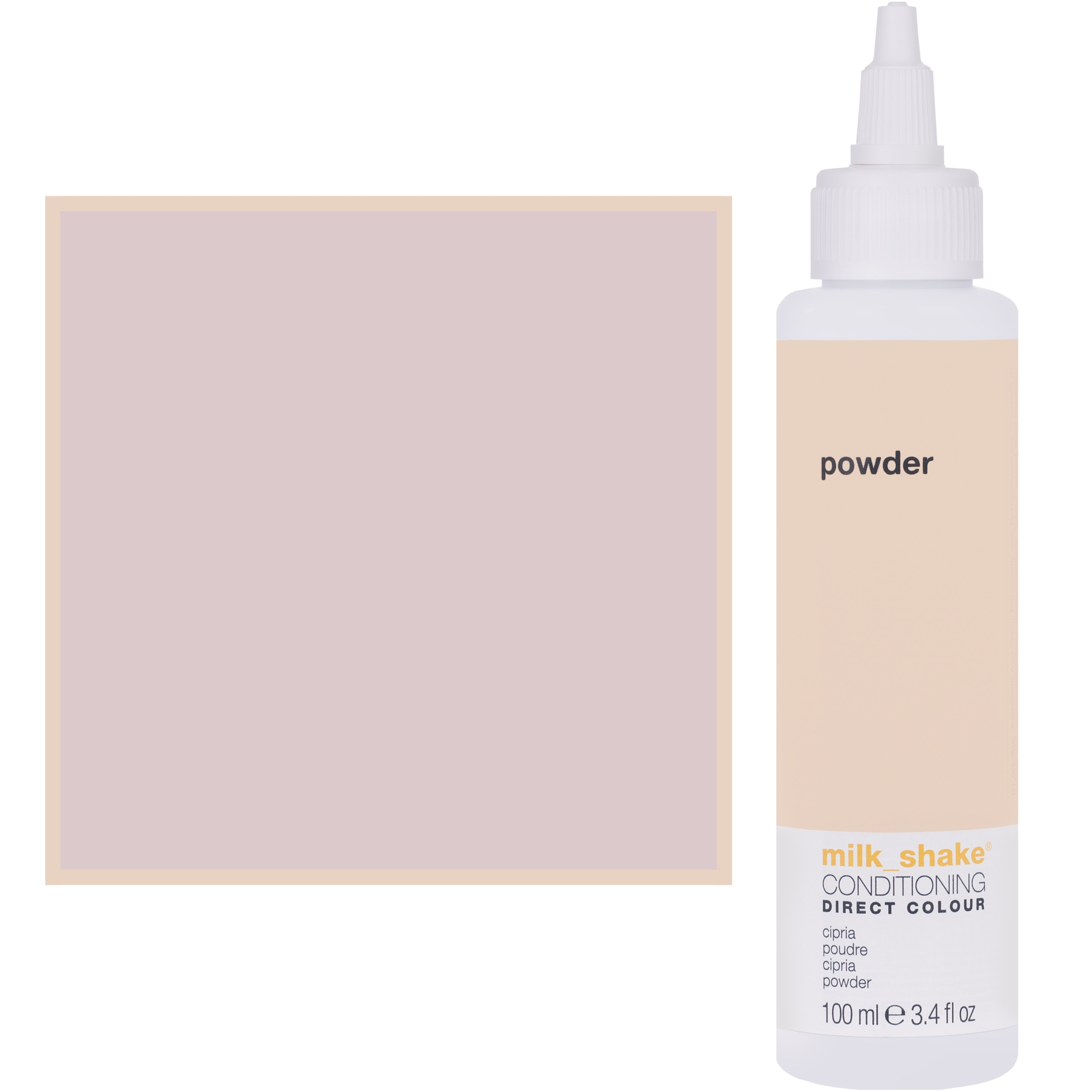 Milk Shake Direct Colour – toner do koloryzacji włosów 100ml, pełna paleta kolorów POWDER || Pudrowy