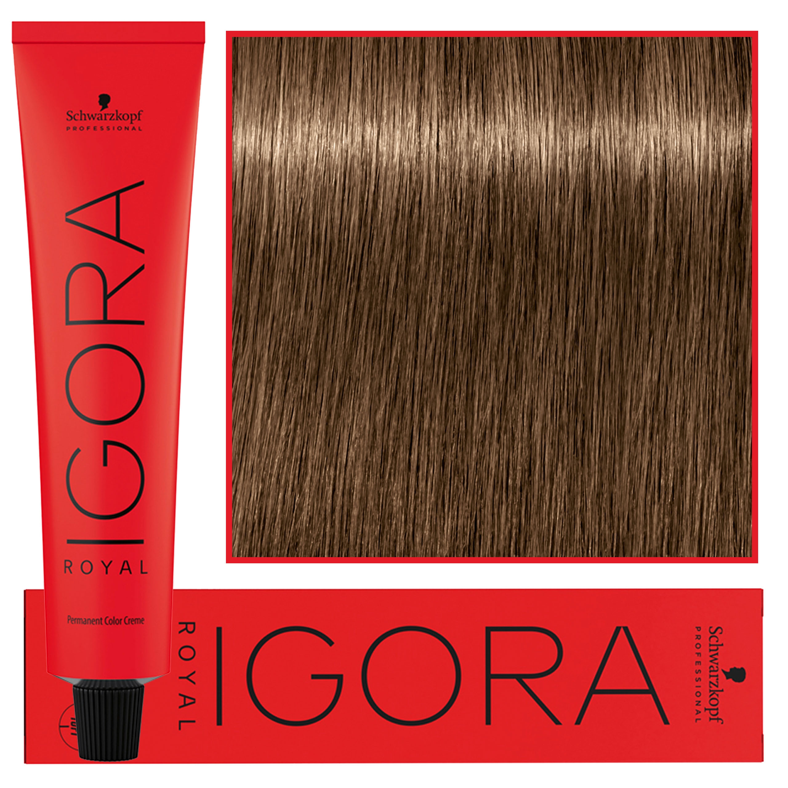 Image of Schwarzkopf Professional Igora Royal - trwała farba do włosów o innowacyjnej formule, 60ml 7-4 | Średni Blond Beżowy